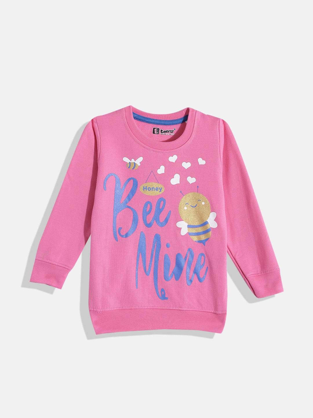 Eteenz Girls Typography & Conversational Printed Round-Neck Premium Cotton Sweatshirt, Pink
Eteenz Girls Typography & Conversational Printed Round-Neck Premium Cotton Sweatshirt, Pink