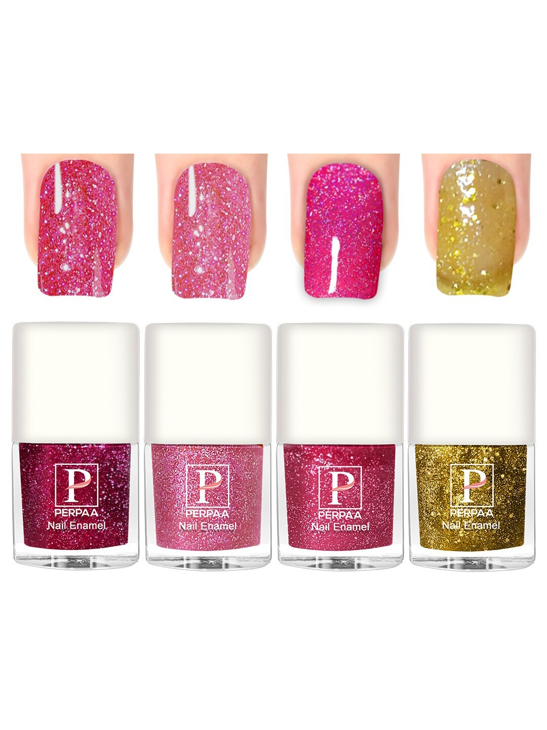 PERPAA 4Pcs Long Lasting Gel Nail Polish - 5ml Each - Pink, Baby Pink, Light Pink, Yellow
PERPAA 4Pcs Long Lasting Gel Nail Polish - 5ml Each - Pink, Baby Pink, Light Pink, Yellow