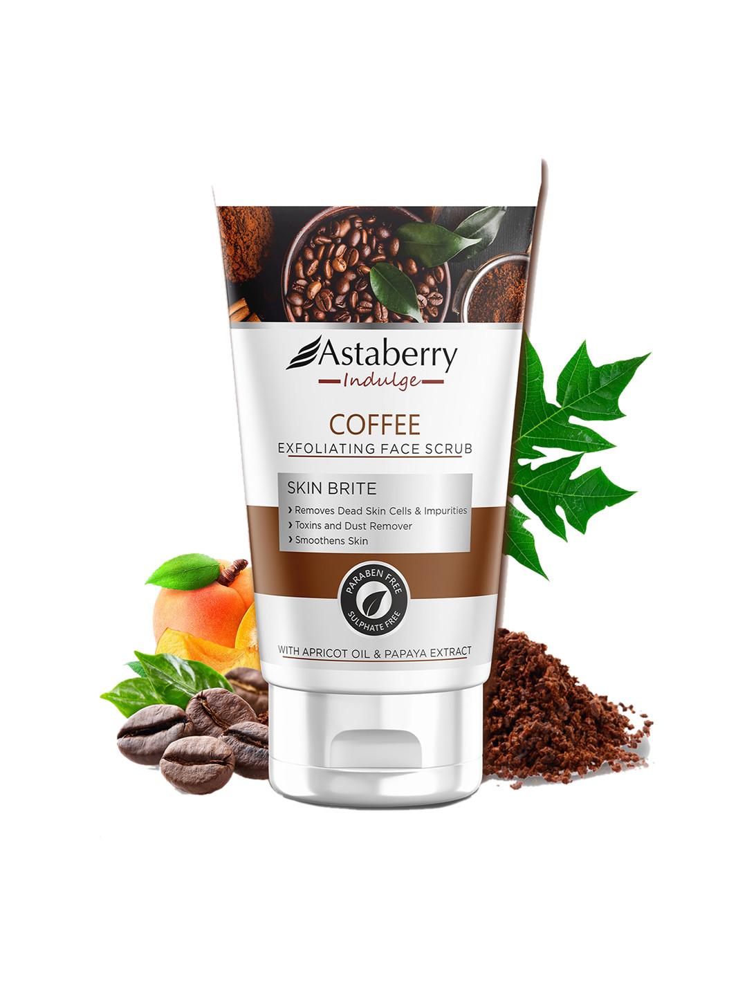 Astaberry Indulge Coffee Exfoliating Face Scrub for Smooth Skin - 100 ml, Brown
Astaberry Indulge Coffee Exfoliating Face Scrub for Smooth Skin - 100 ml, Brown