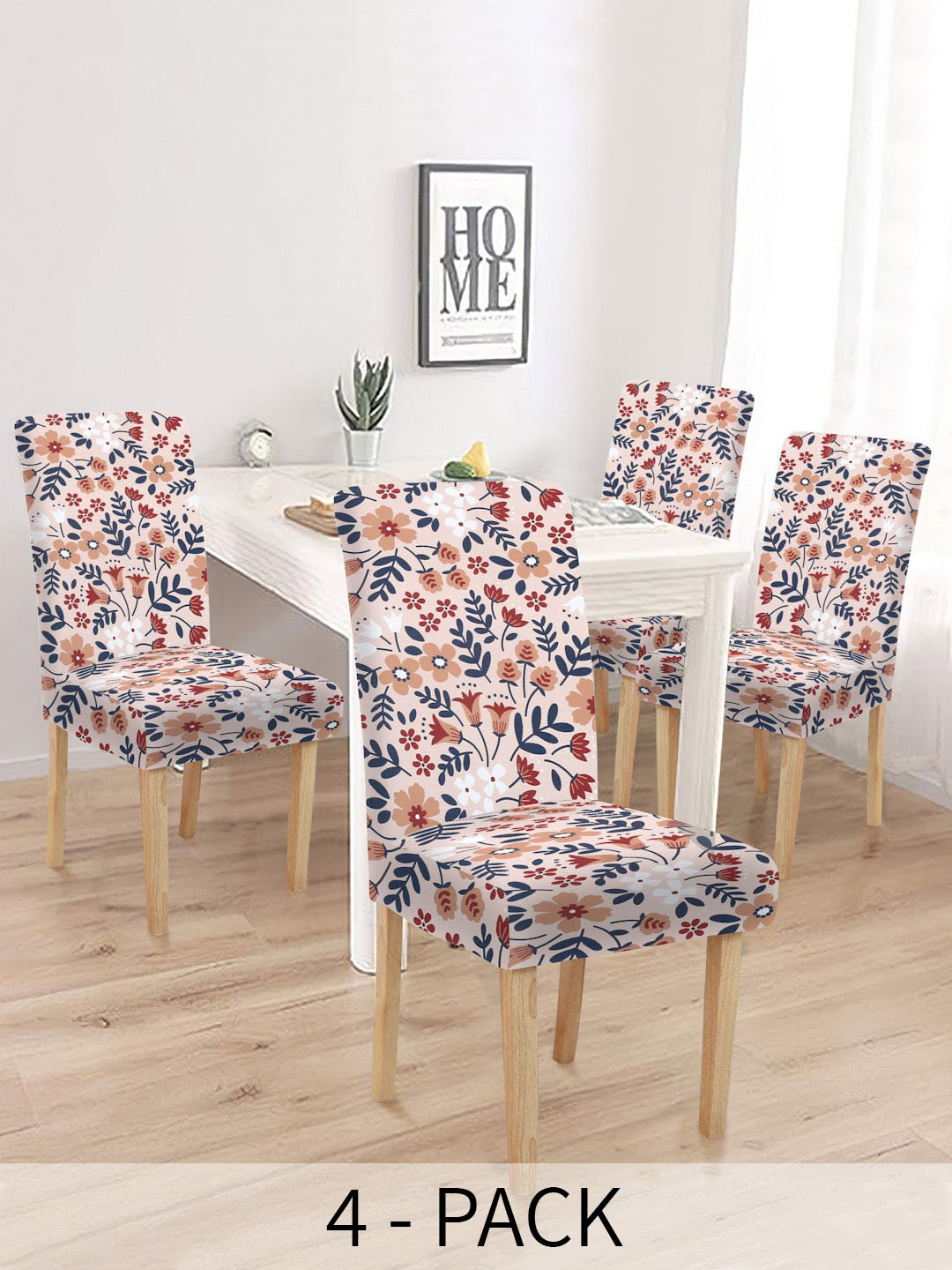 MULTITEX Peach 4 Pieces Printed Chair Cover
MULTITEX Peach 4 Pieces Printed Chair Cover