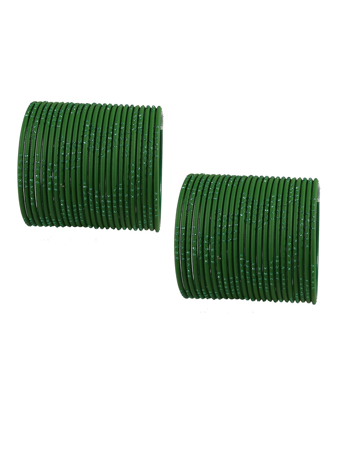 NMII Set Of 48 Polka Dots Glossy Finished Bangles, Green
NMII Set Of 48 Polka Dots Glossy Finished Bangles, Green