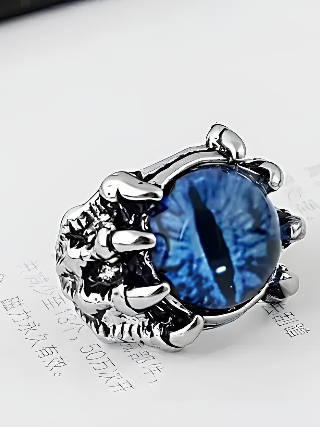 KARISHMA KREATIONS Stainless Steel Demon Evil Eye Adjustable Finger Ring, Silver
KARISHMA KREATIONS Stainless Steel Demon Evil Eye Adjustable Finger Ring, Silver