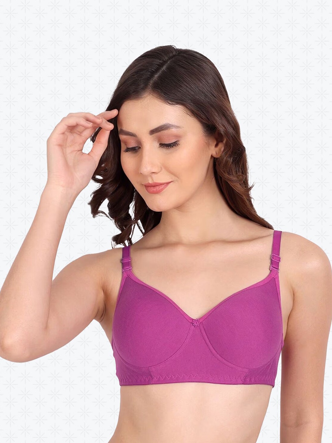Designer Bugs Full Coverage Seamless Lightly Padded Cotton T-shirt Bra All Day Comfort, Fuchsia
Designer Bugs Full Coverage Seamless Lightly Padded Cotton T-shirt Bra All Day Comfort, Fuchsia