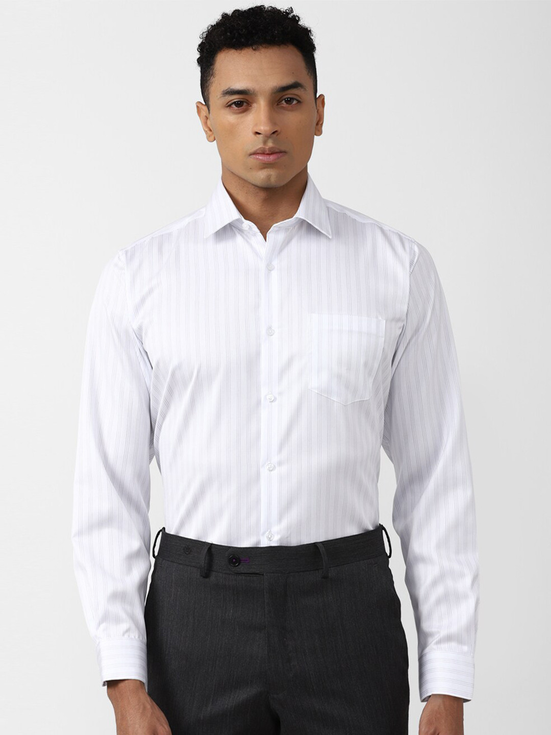 Van Heusen Durapress Striped Cotton Opaque Wrinkle Resistant & Easy Care Formal Shirt, White
Van Heusen Durapress Striped Cotton Opaque Wrinkle Resistant & Easy Care Formal Shirt, White