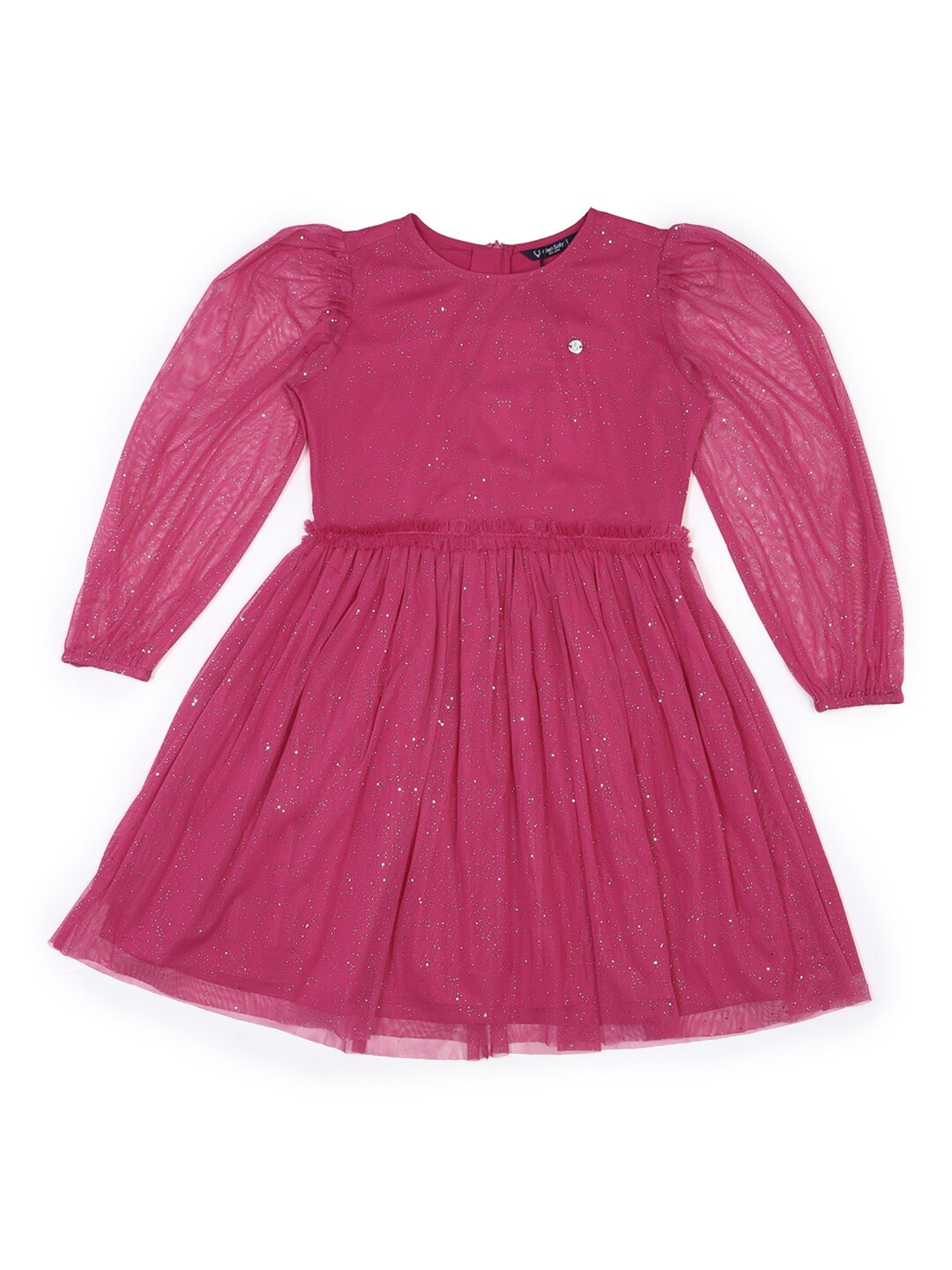 Allen Solly Junior Girls Embellished Puff Sleeved Pure Cotton Fit & Flare Dress, Pink
Allen Solly Junior Girls Embellished Puff Sleeved Pure Cotton Fit & Flare Dress, Pink