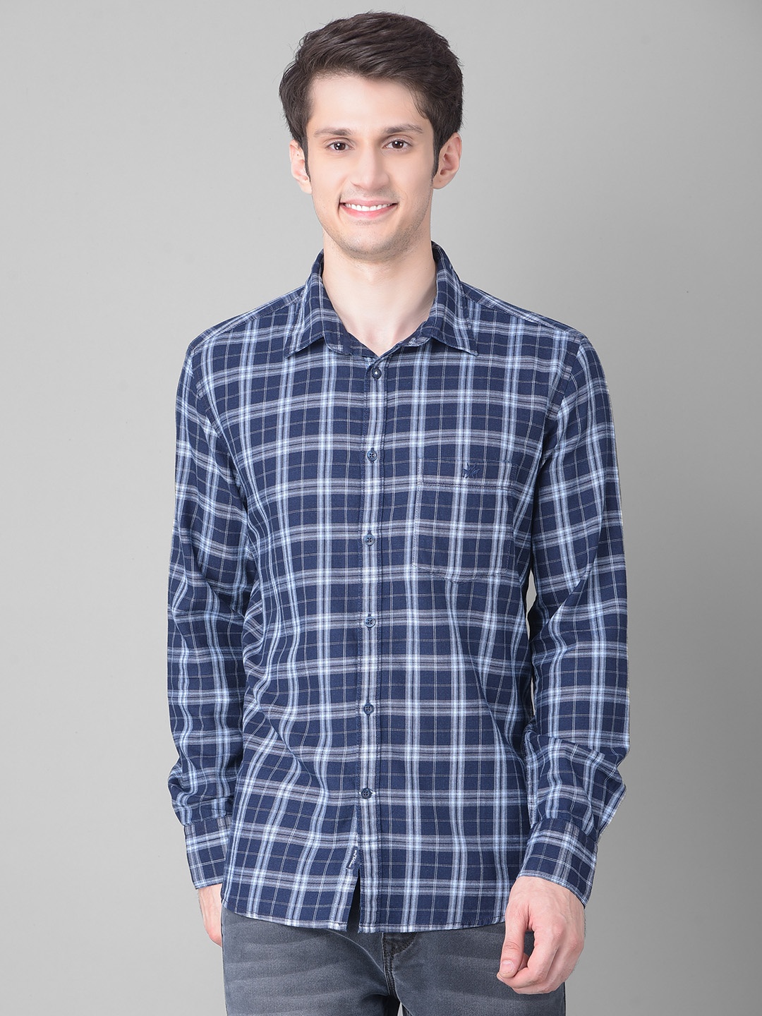 Crimsoune Club Tartan Checked Slim Fit Opaque Cotton Casual Shirt, Navy blue
Crimsoune Club Tartan Checked Slim Fit Opaque Cotton Casual Shirt, Navy blue