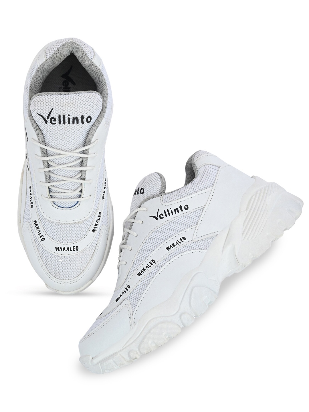 Vellinto Women Printed Non-Slip Shockproof Lightweight Breathable Sneakers, White
Vellinto Women Printed Non-Slip Shockproof Lightweight Breathable Sneakers, White