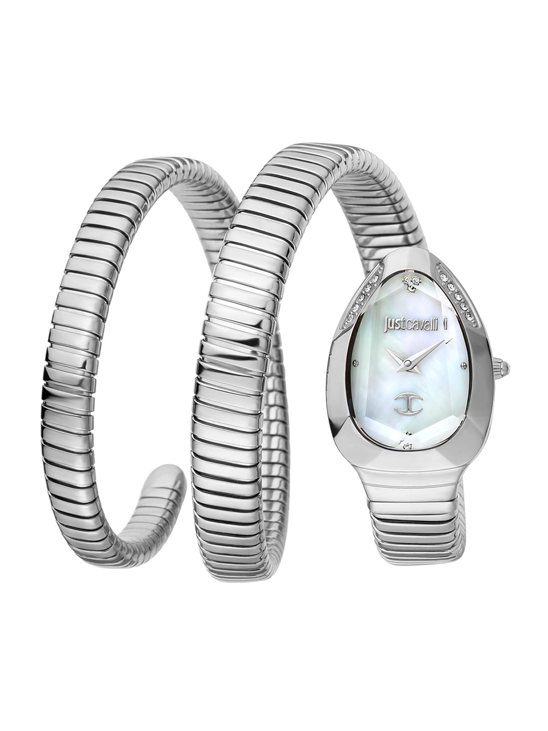 Just Cavalli Women Stainless Steel Wrap Around Straps Analogue Watch-JC1L209M0015, Silver
Just Cavalli Women Stainless Steel Wrap Around Straps Analogue Watch-JC1L209M0015, Silver