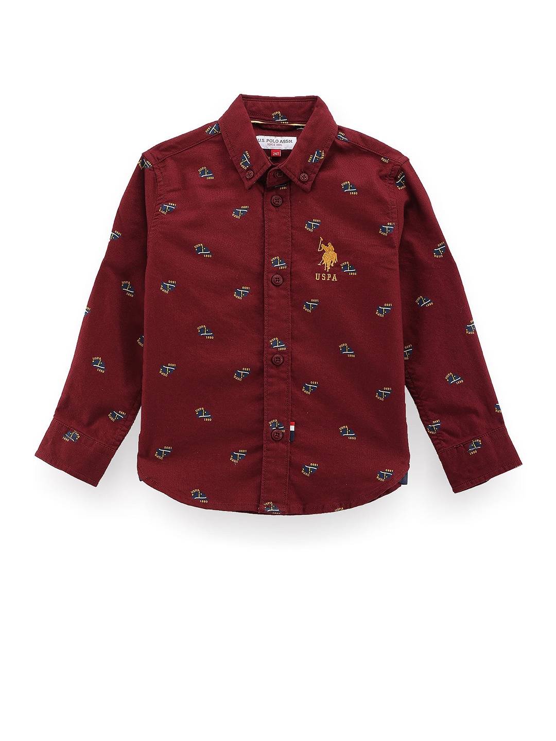 U.S. Polo Assn. Kids Boys Classic Typography Printed Spread Collar Cotton Casual Shirt, Red
U.S. Polo Assn. Kids Boys Classic Typography Printed Spread Collar Cotton Casual Shirt, Red