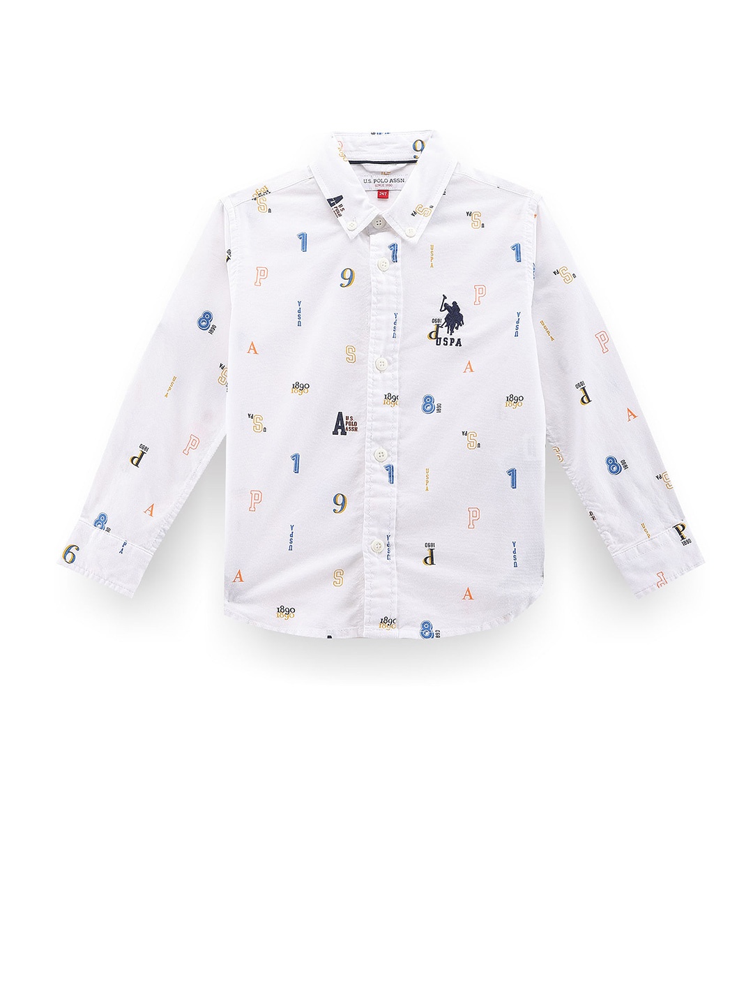U.S. Polo Assn. Kids Boys Classic Conversational Printed Pure Cotton Casual Shirt, White
U.S. Polo Assn. Kids Boys Classic Conversational Printed Pure Cotton Casual Shirt, White