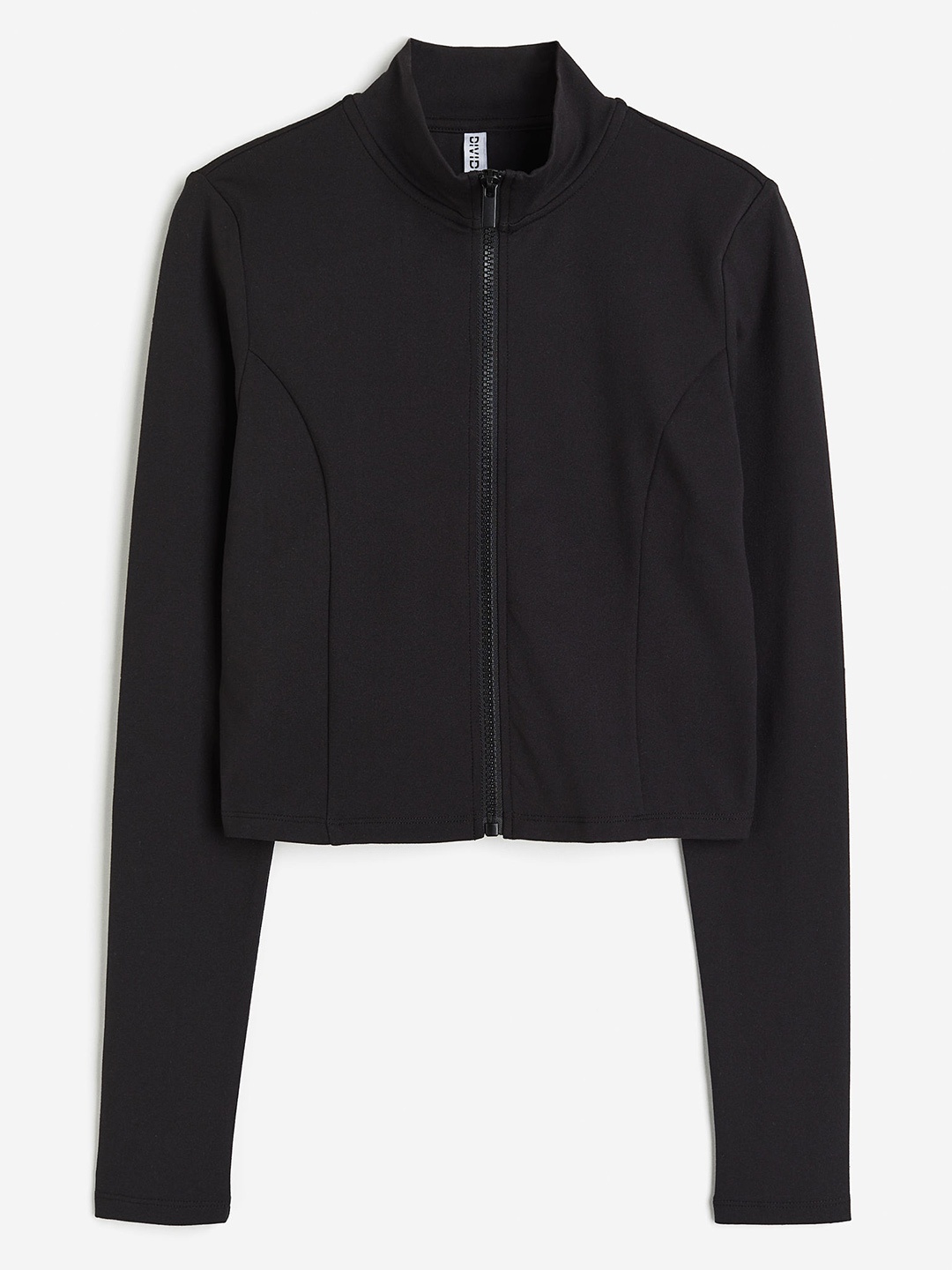 H&M Women Zip-Through Top, Black