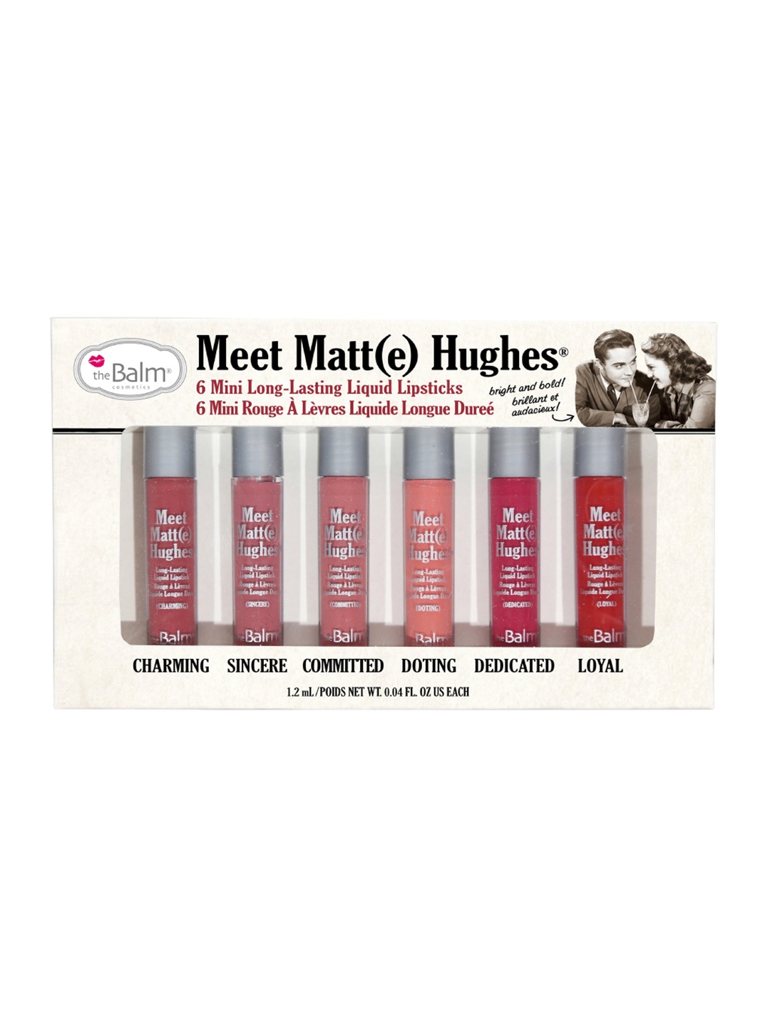 The Balm Set of 6 Meet Matte Hughes Long Lasting Mini Lipsticks 1.2ml Each - Volume 1, Pink
The Balm Set of 6 Meet Matte Hughes Long Lasting Mini Lipsticks 1.2ml Each - Volume 1, Pink