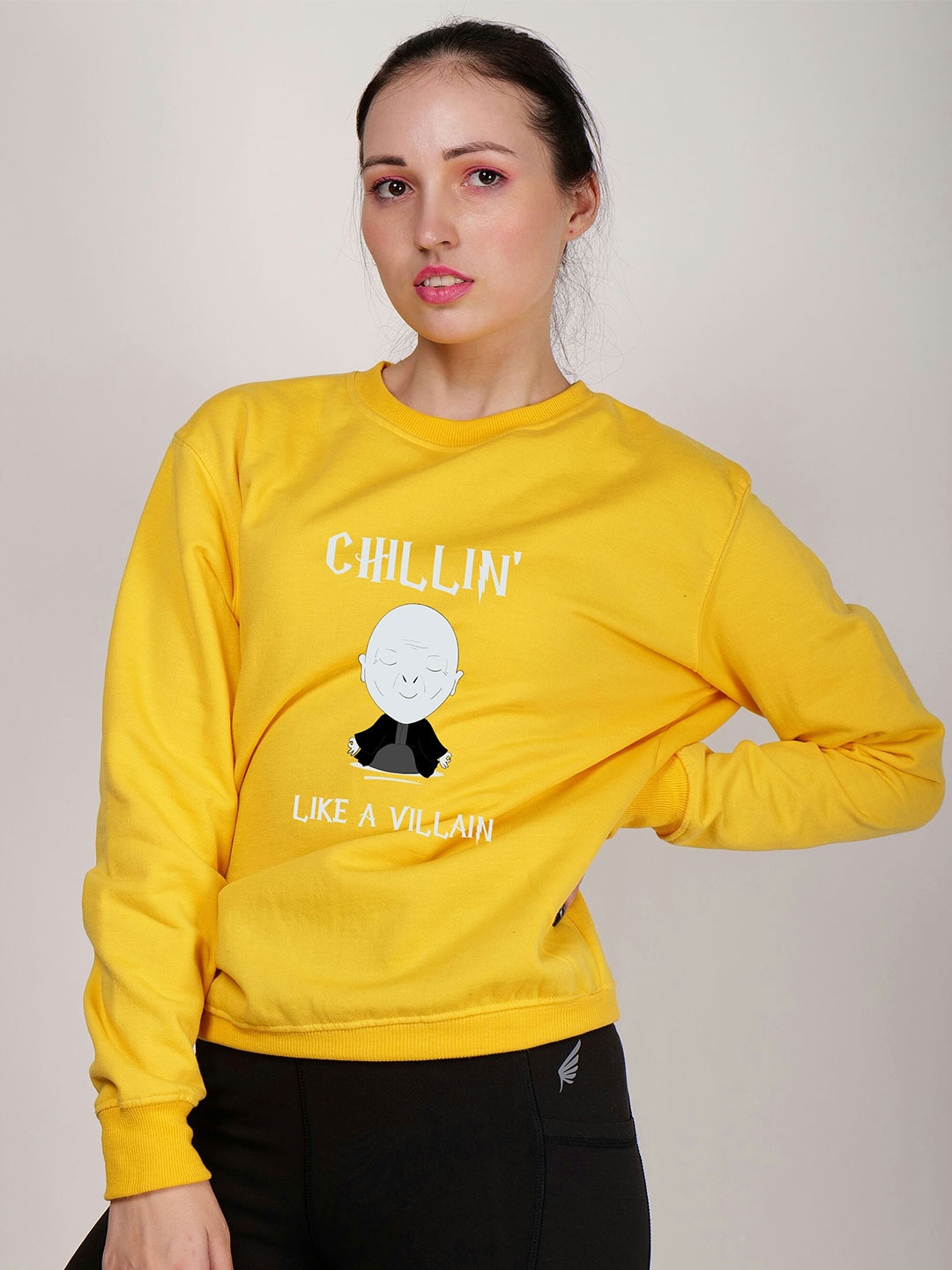 Fashion And Youth Typography Printed Long Sleeves Fleece Pullover Sweatshirt, Yellow
Fashion And Youth Typography Printed Long Sleeves Fleece Pullover Sweatshirt, Yellow