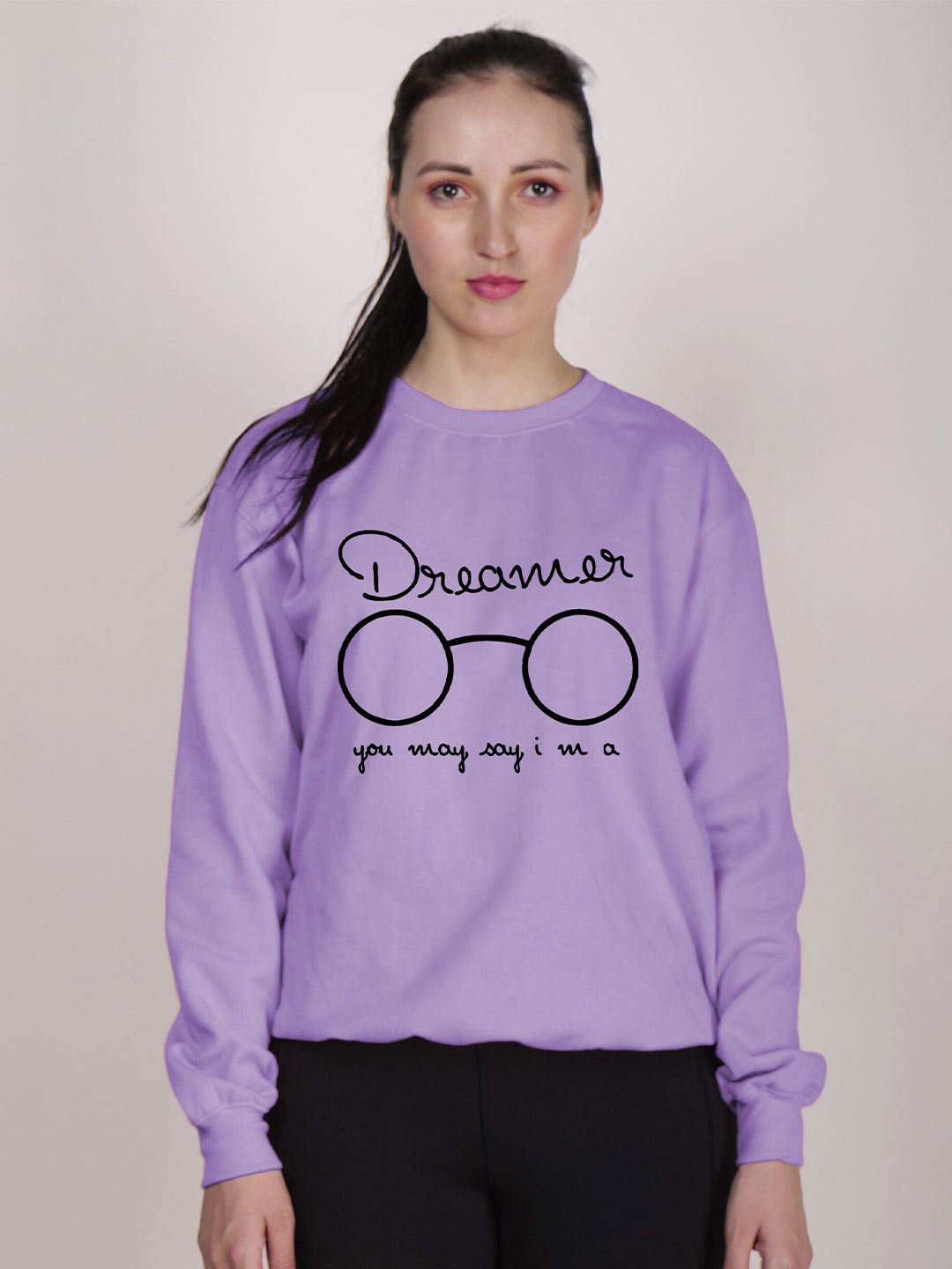 Fashion And Youth Round Neck Typography Printed Pullover Fleece Sweatshirt, Lavender
Fashion And Youth Round Neck Typography Printed Pullover Fleece Sweatshirt, Lavender