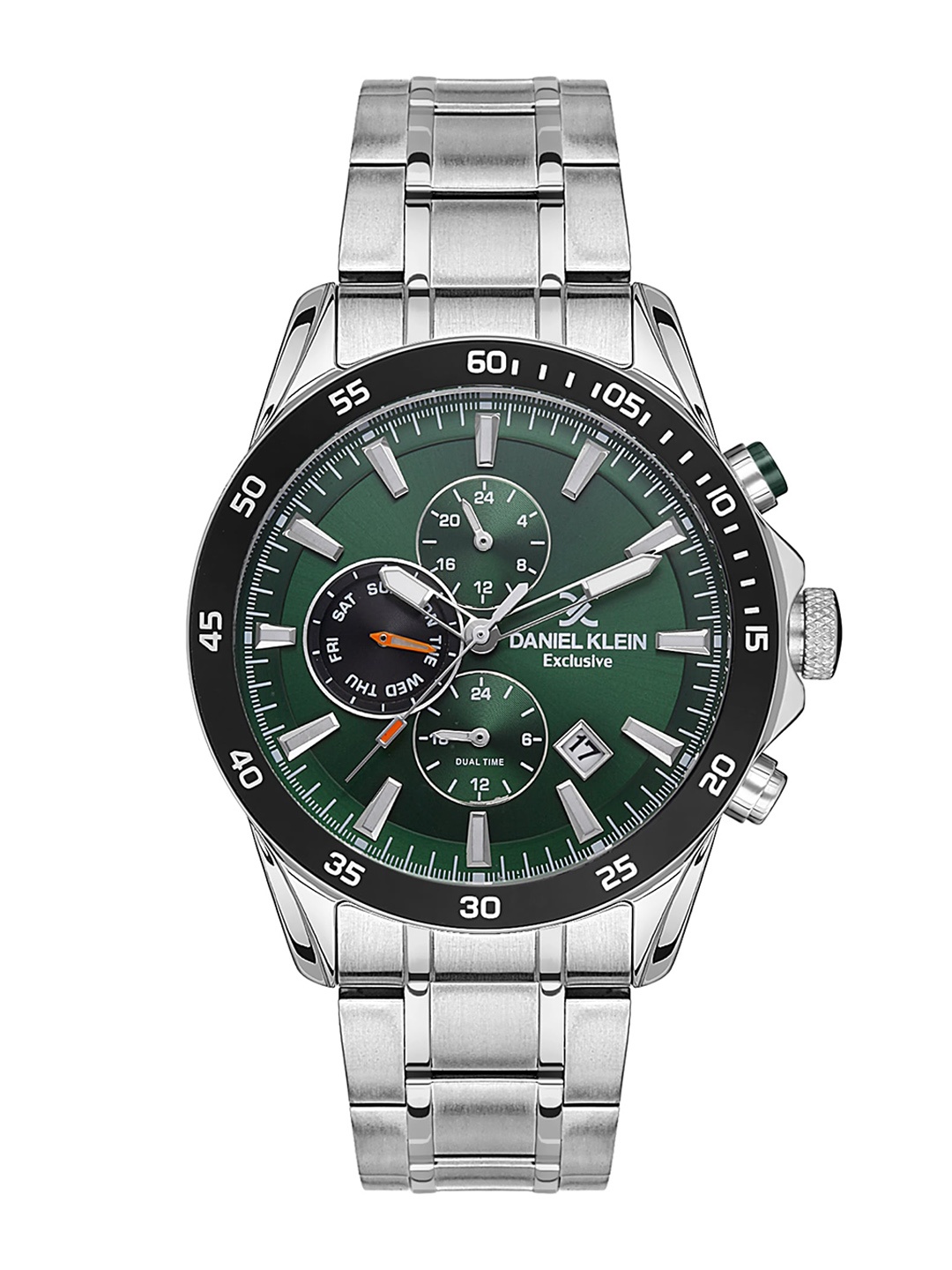 Daniel Klein Men Bracelet Style Straps Analogue Multi Function Watch DK.1.13529-4, Green
Daniel Klein Men Bracelet Style Straps Analogue Multi Function Watch DK.1.13529-4, Green