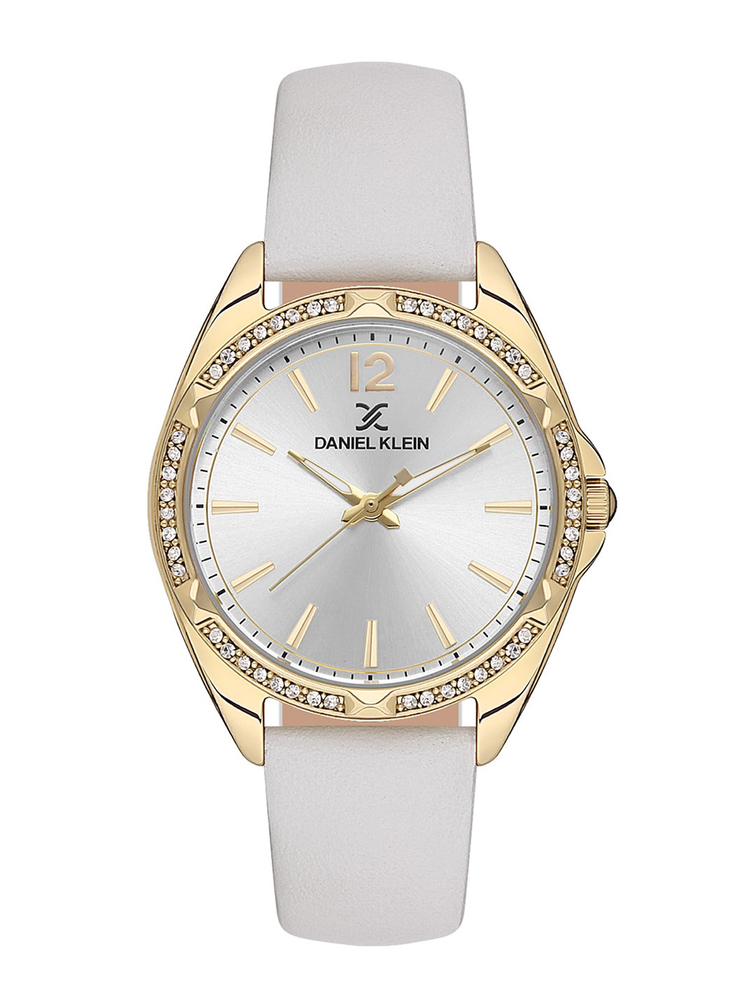 Daniel Klein Women Embellished Dial & Leather Straps Analogue Watch DK.1.13485-2, White
Daniel Klein Women Embellished Dial & Leather Straps Analogue Watch DK.1.13485-2, White