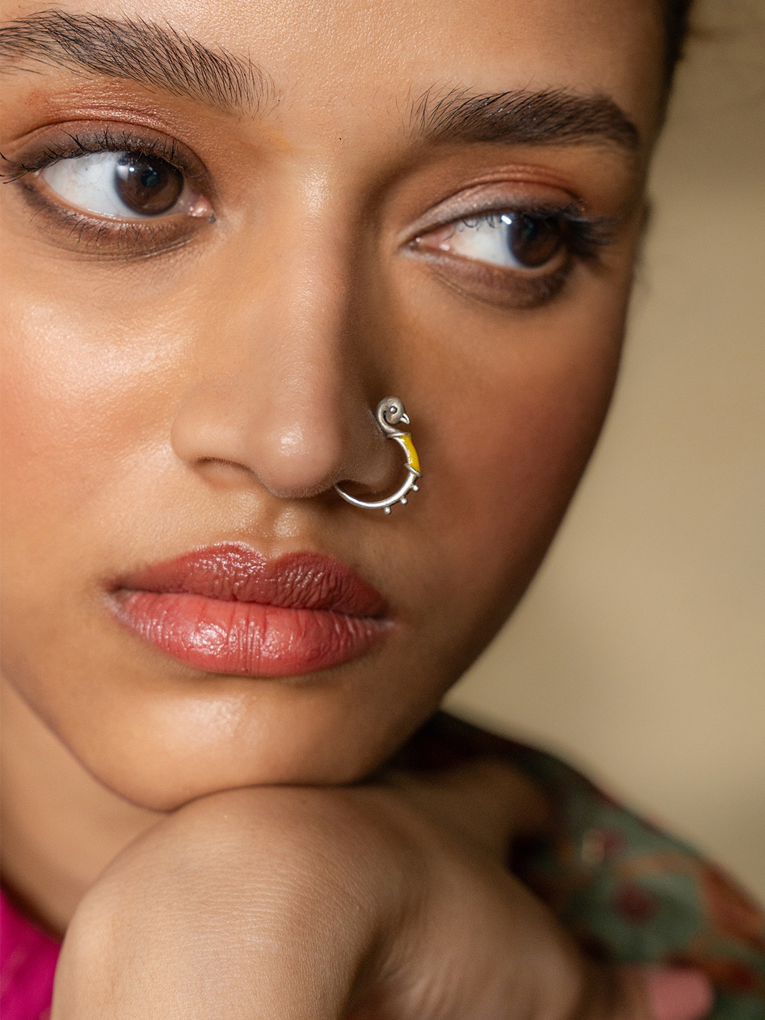 SHAYA Sterling Silver Oxidised Nosepin 
SHAYA Sterling Silver Oxidised Nosepin