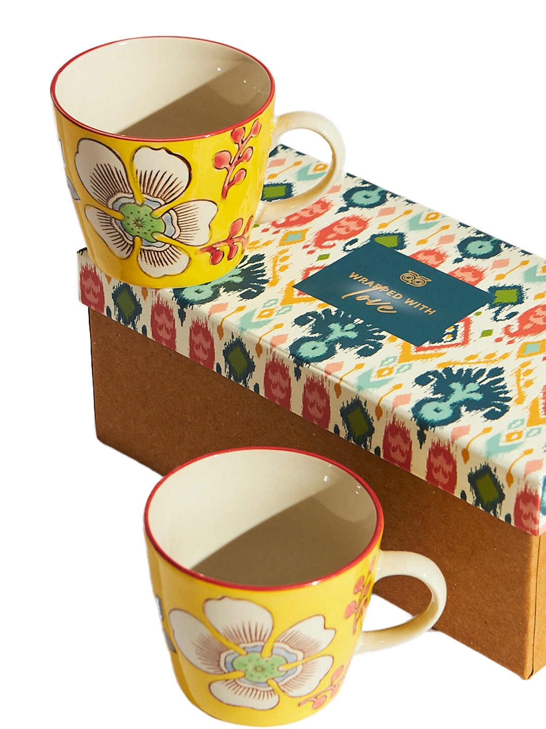 Chumbak Hibiscus Bloom Yellow & Green 2 Pieces Printed Ceramic Glossy Mugs 150 ml Each
Chumbak Hibiscus Bloom Yellow & Green 2 Pieces Printed Ceramic Glossy Mugs 150 ml Each