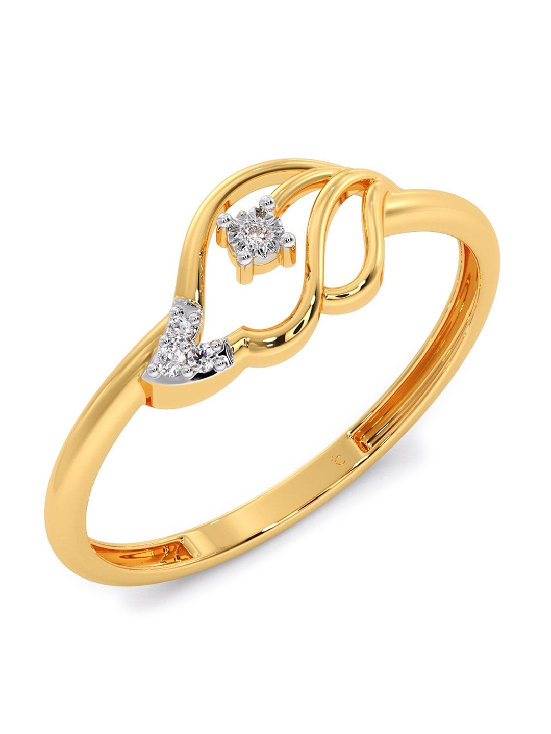 CANDERE A KALYAN JEWELLERS COMPANY Diamondlites 14KT Gold Diamond Finger Ring-0.76gm
CANDERE A KALYAN JEWELLERS COMPANY Diamondlites 14KT Gold Diamond Finger Ring-0.76gm