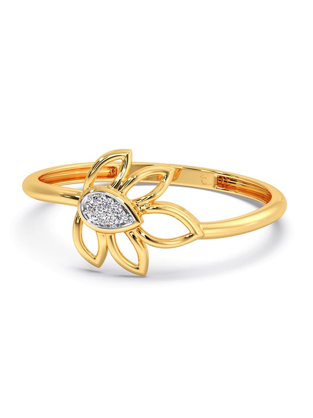 CANDERE A KALYAN JEWELLERS COMPANY Diamondlites 18KT Gold Diamond Finger Ring-0.7 gm
CANDERE A KALYAN JEWELLERS COMPANY Diamondlites 18KT Gold Diamond Finger Ring-0.7 gm