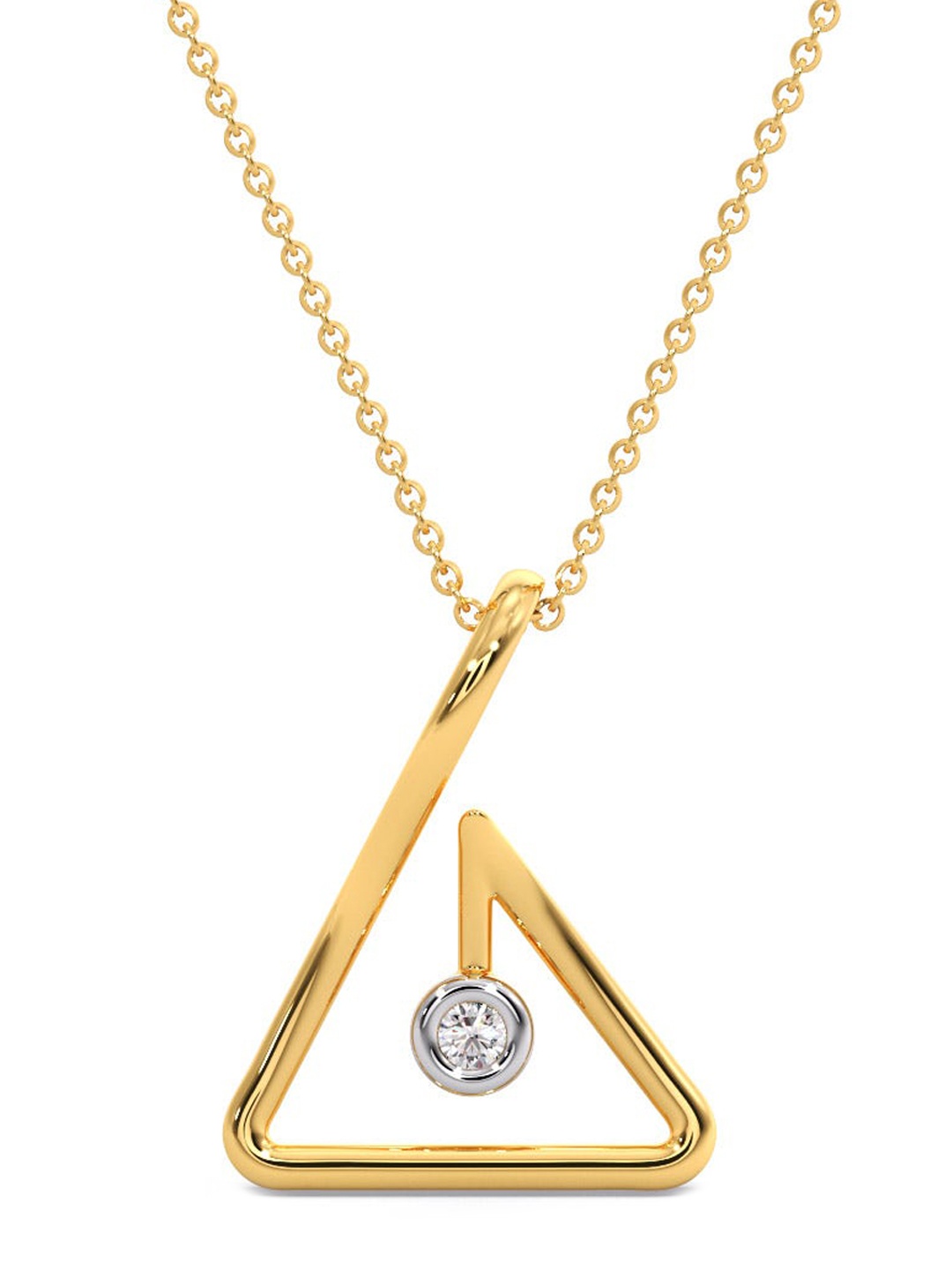 CANDERE A KALYAN JEWELLERS COMPANY Diamondlites 14KT Gold Diamond Studded Pendant-0.21gm
CANDERE A KALYAN JEWELLERS COMPANY Diamondlites 14KT Gold Diamond Studded Pendant-0.21gm