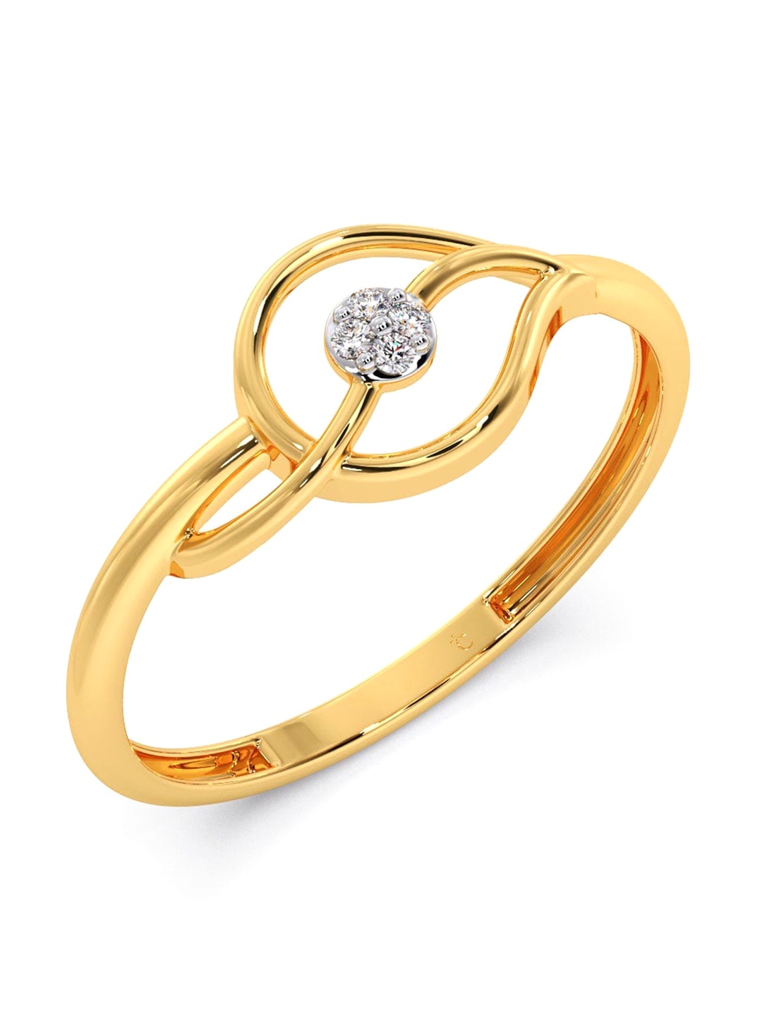 CANDERE A KALYAN JEWELLERS COMPANY Diamondlites 18KT Gold Diamond Finger Ring-1.0gm
CANDERE A KALYAN JEWELLERS COMPANY Diamondlites 18KT Gold Diamond Finger Ring-1.0gm