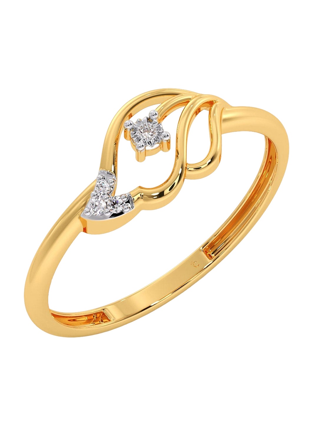 CANDERE A KALYAN JEWELLERS COMPANY Diamondlites 18KT Gold Diamond Finger Ring-1.15gm
CANDERE A KALYAN JEWELLERS COMPANY Diamondlites 18KT Gold Diamond Finger Ring-1.15gm