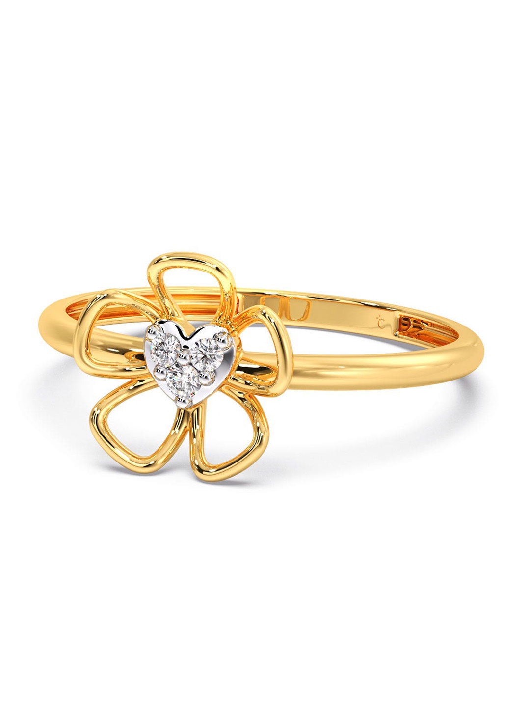CANDERE A KALYAN JEWELLERS COMPANY Diamondlites 14KT Gold Diamond Studded Ring-1.0gm
CANDERE A KALYAN JEWELLERS COMPANY Diamondlites 14KT Gold Diamond Studded Ring-1.0gm