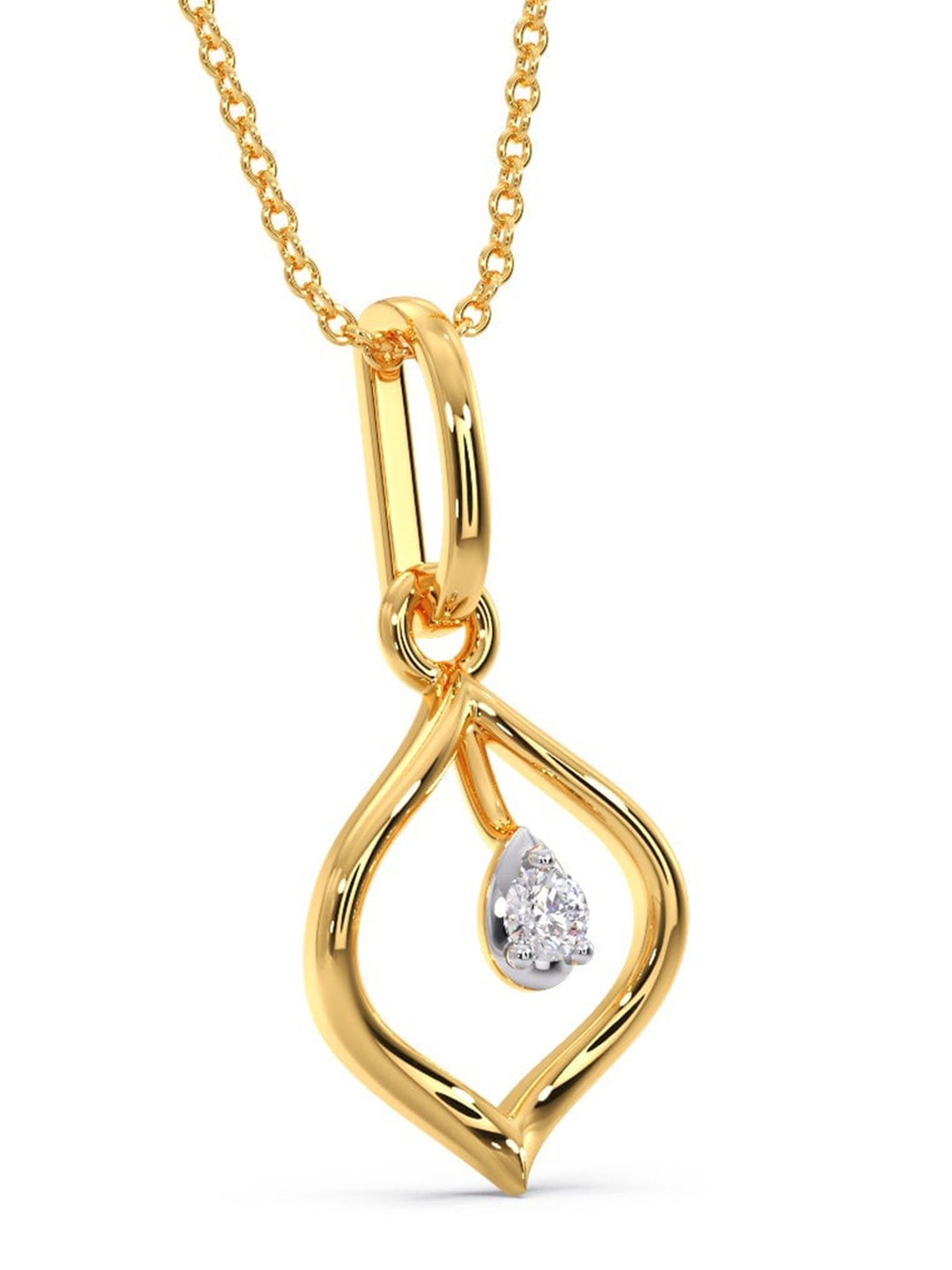 CANDERE A KALYAN JEWELLERS COMPANY Diamondlites 14KT Gold Diamond Studded Pendant - 0.31 g
CANDERE A KALYAN JEWELLERS COMPANY Diamondlites 14KT Gold Diamond Studded Pendant - 0.31 g