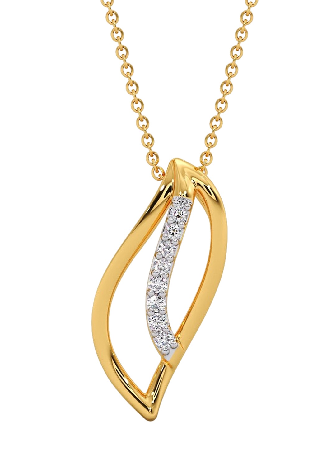 CANDERE A KALYAN JEWELLERS COMPANY Diamondlites 18KT Gold Diamond Studded Pendant-0.54 g
CANDERE A KALYAN JEWELLERS COMPANY Diamondlites 18KT Gold Diamond Studded Pendant-0.54 g