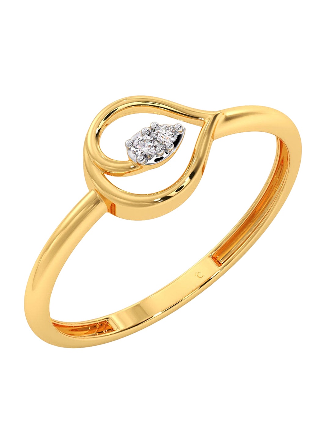 CANDERE A KALYAN JEWELLERS COMPANY Diamondlites 14KT Gold Diamond Studded Ring-0.91 g
CANDERE A KALYAN JEWELLERS COMPANY Diamondlites 14KT Gold Diamond Studded Ring-0.91 g