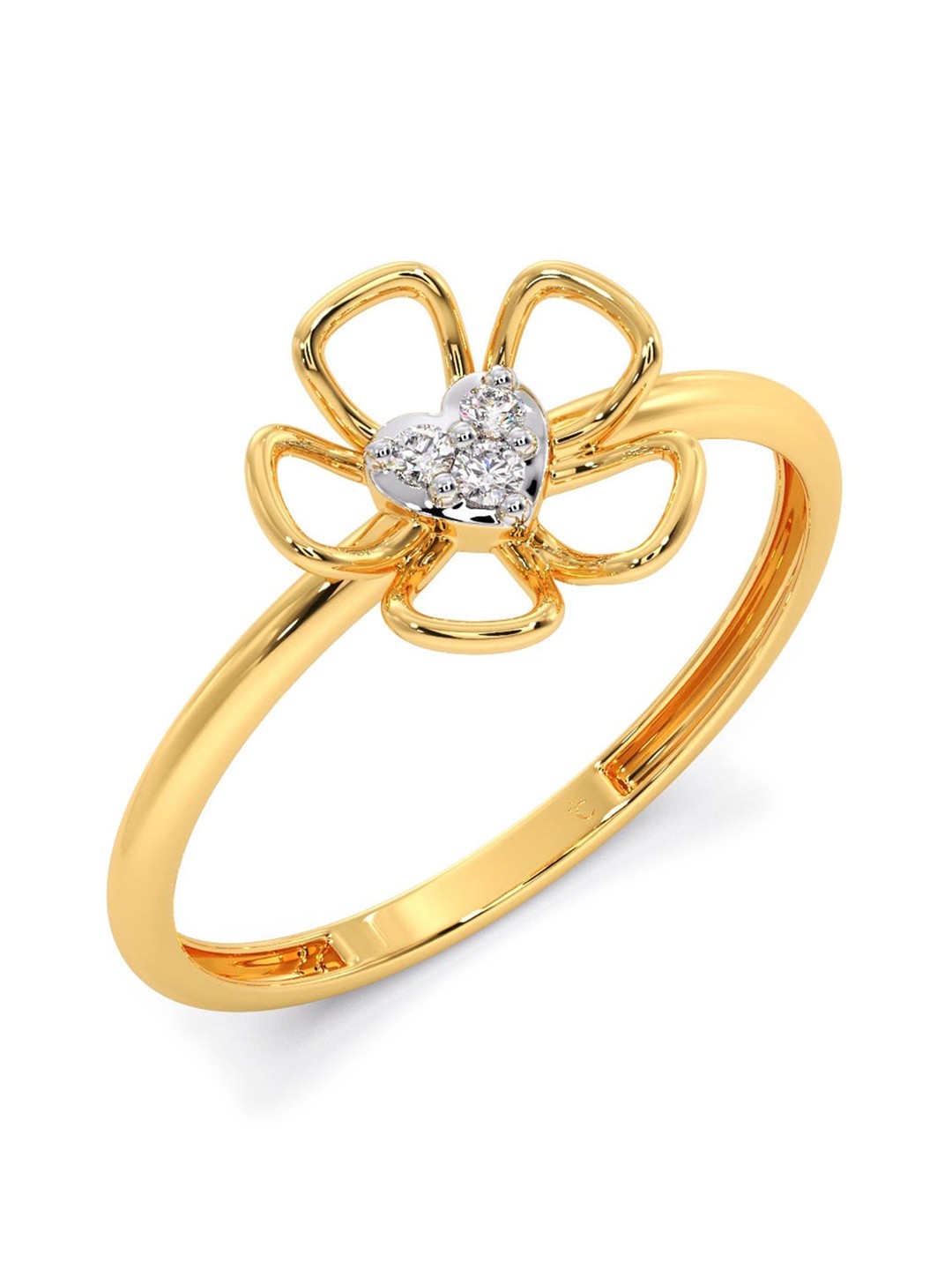 CANDERE A KALYAN JEWELLERS COMPANY Diamondlites 18KT Gold Diamond Studded Ring-0.88gm
CANDERE A KALYAN JEWELLERS COMPANY Diamondlites 18KT Gold Diamond Studded Ring-0.88gm