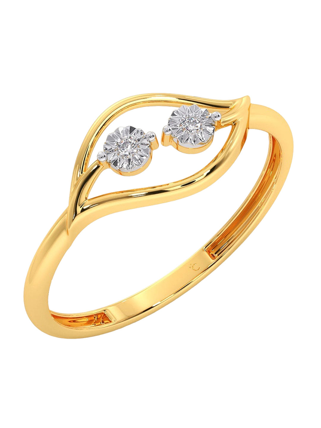 CANDERE A KALYAN JEWELLERS COMPANY Diamondlites 18KT Gold Diamond Studded Ring-1.0gm
CANDERE A KALYAN JEWELLERS COMPANY Diamondlites 18KT Gold Diamond Studded Ring-1.0gm