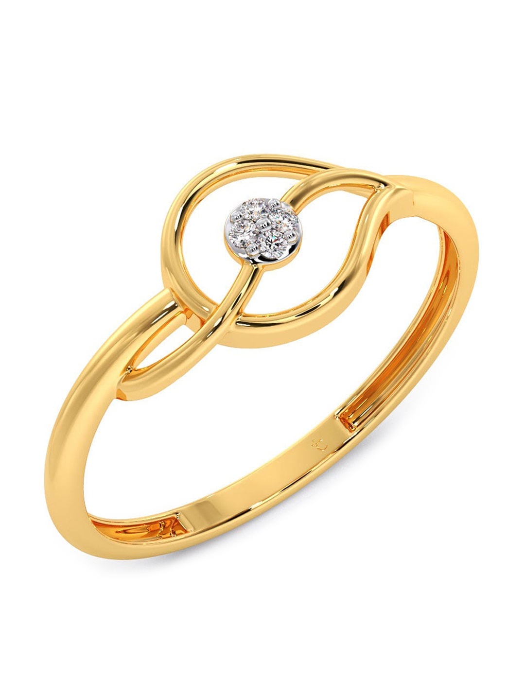 CANDERE A KALYAN JEWELLERS COMPANY Diamondlites 18KT Gold Diamond Studded Ring-0.8gm
CANDERE A KALYAN JEWELLERS COMPANY Diamondlites 18KT Gold Diamond Studded Ring-0.8gm