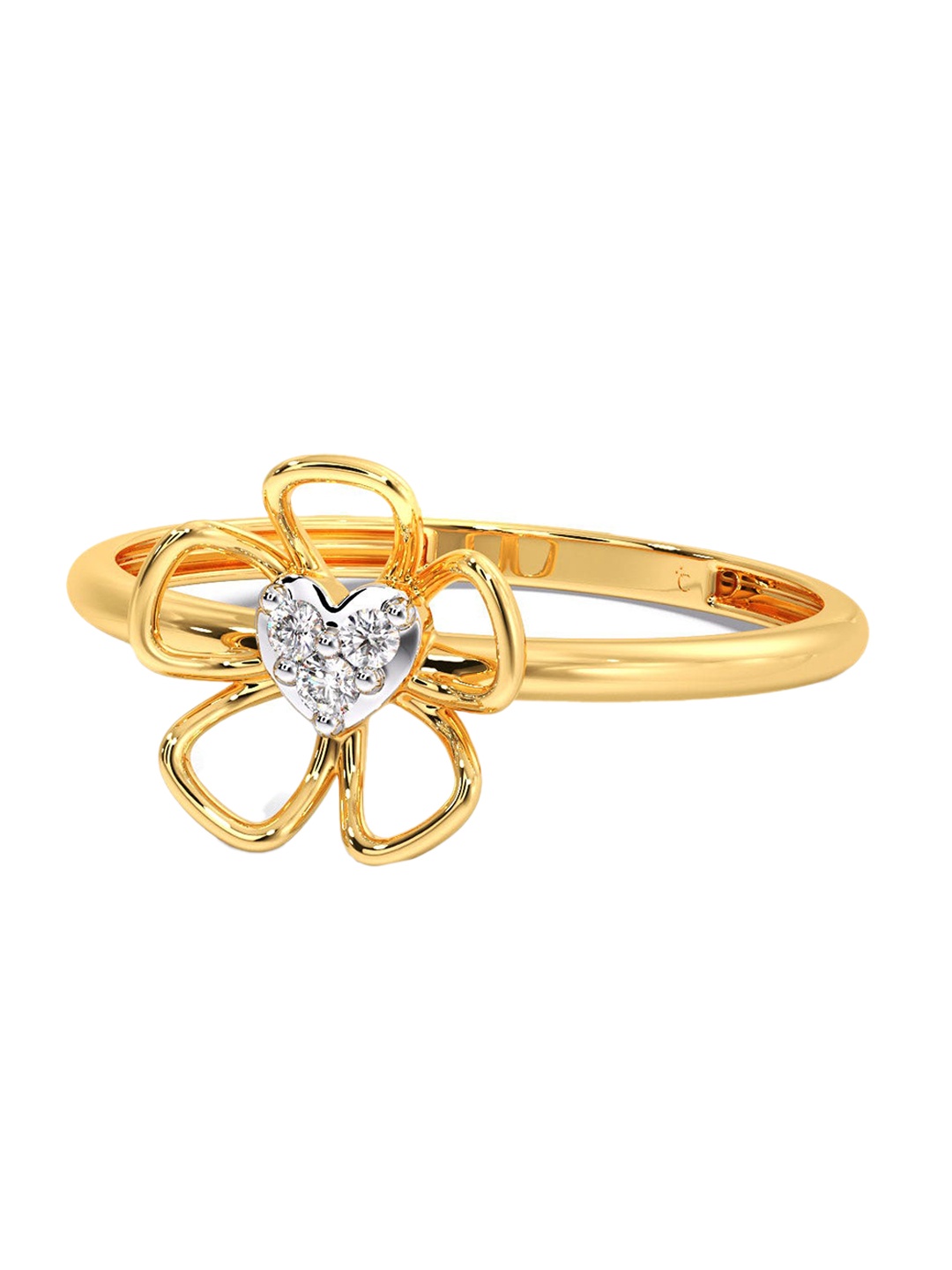 CANDERE A KALYAN JEWELLERS COMPANY Diamondlites 14KT Gold Diamond Studded Ring-0.75gm
CANDERE A KALYAN JEWELLERS COMPANY Diamondlites 14KT Gold Diamond Studded Ring-0.75gm