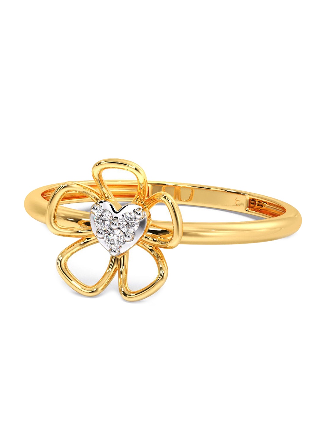 CANDERE A KALYAN JEWELLERS COMPANY Diamondlites 18KT Gold Diamond Studded Ring-0.99gm
CANDERE A KALYAN JEWELLERS COMPANY Diamondlites 18KT Gold Diamond Studded Ring-0.99gm
