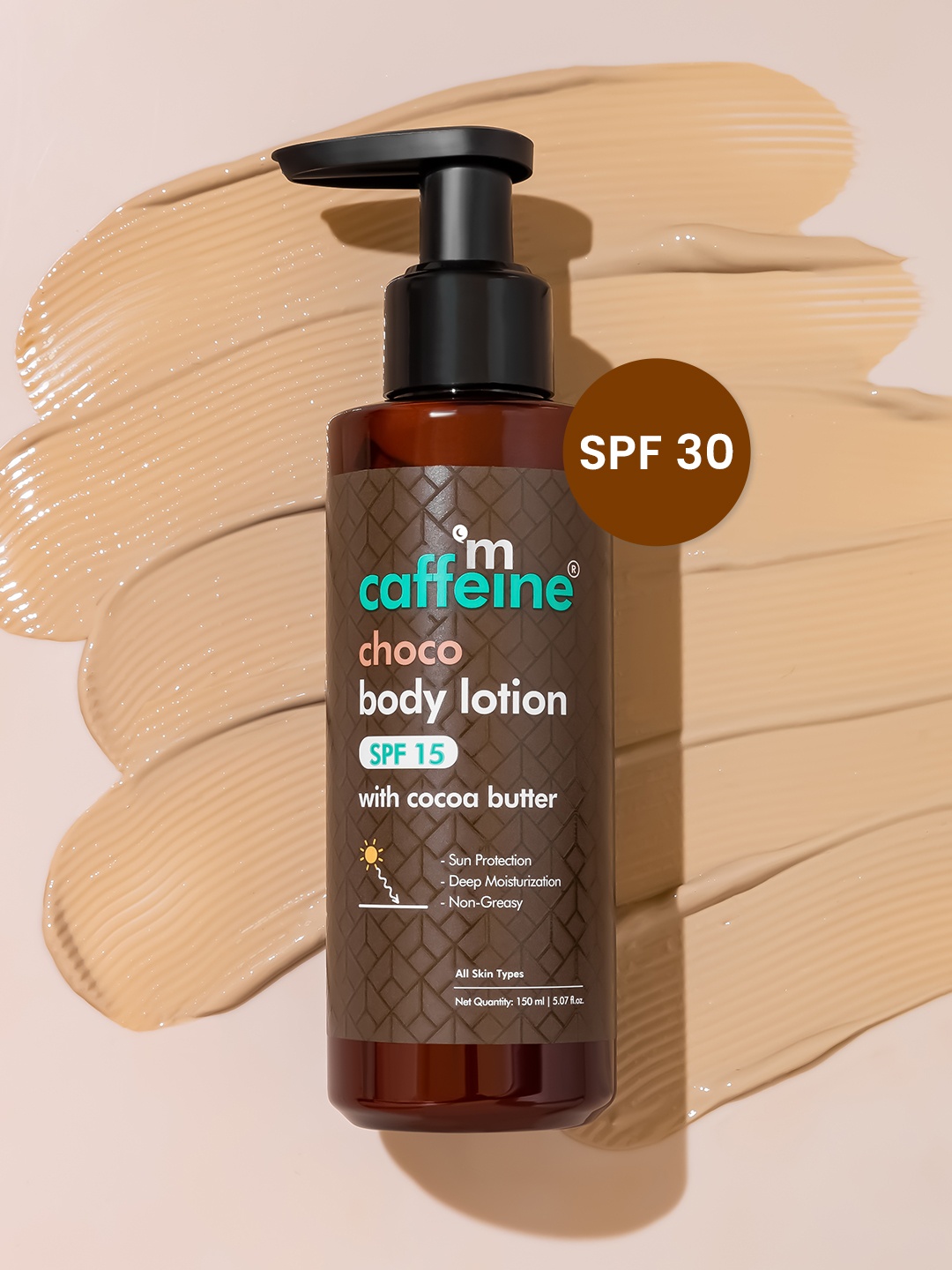 MCaffeine Choco Body Lotion With SPF 15 & Cocoa Butter For Sun Protection - 150ml, Brown
MCaffeine Choco Body Lotion With SPF 15 & Cocoa Butter For Sun Protection - 150ml, Brown
