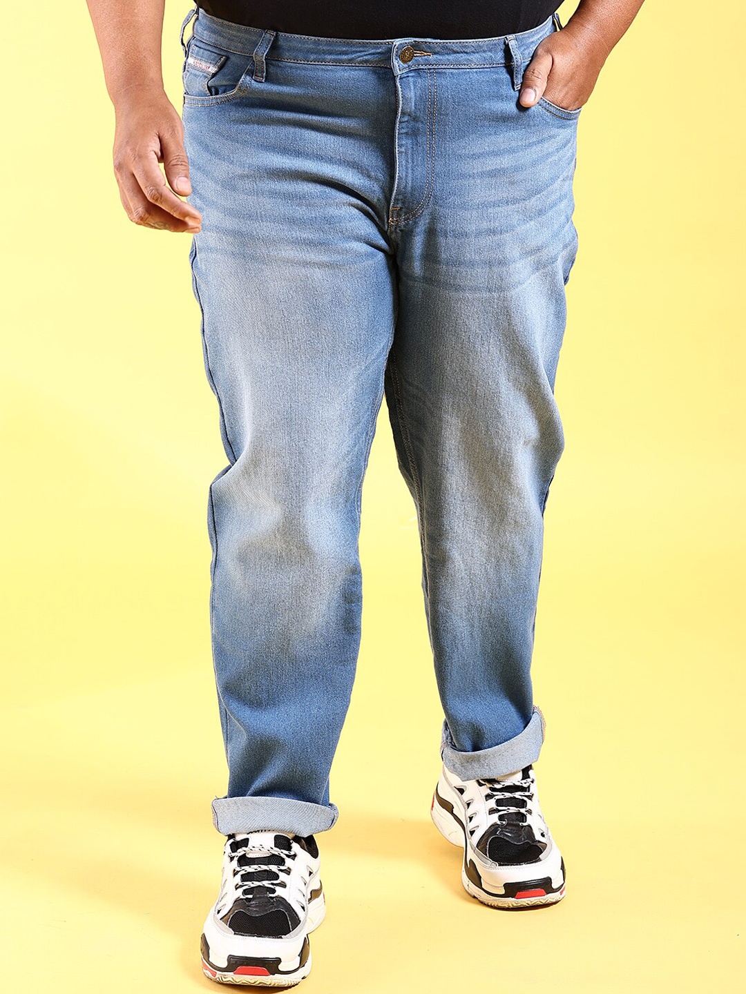 Hardsoda by The Indian Garage Co Plus Size Men Slim Fit Clean Look Light Fade Stretchable Jean, Blue
Hardsoda by The Indian Garage Co Plus Size Men Slim Fit Clean Look Light Fade Stretchable Jean, Blue