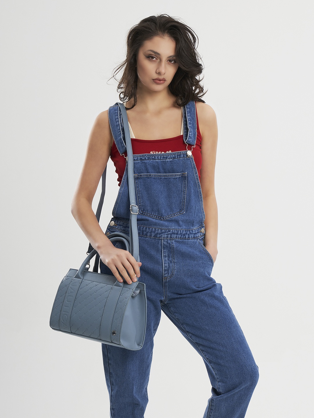 Nautica Textured Brand Logo Satchel Bag With Adjustable Strap PU Structured Handheld Bag, Blue
Nautica Textured Brand Logo Satchel Bag With Adjustable Strap PU Structured Handheld Bag, Blue
