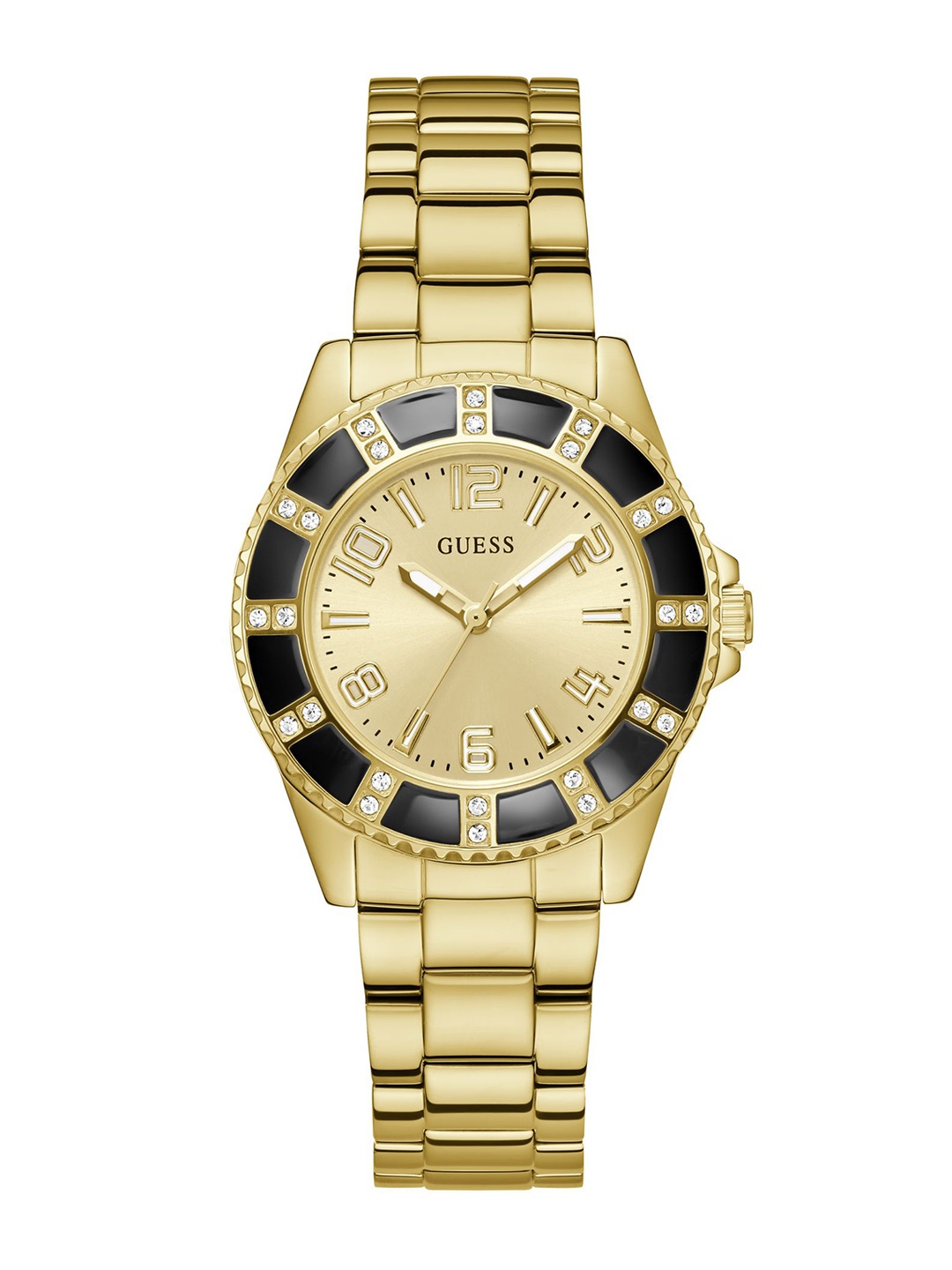 GUESS Women Textured Dial & Stainless Steel Straps Analogue Watch U1391L2M, Champagne
GUESS Women Textured Dial & Stainless Steel Straps Analogue Watch U1391L2M, Champagne