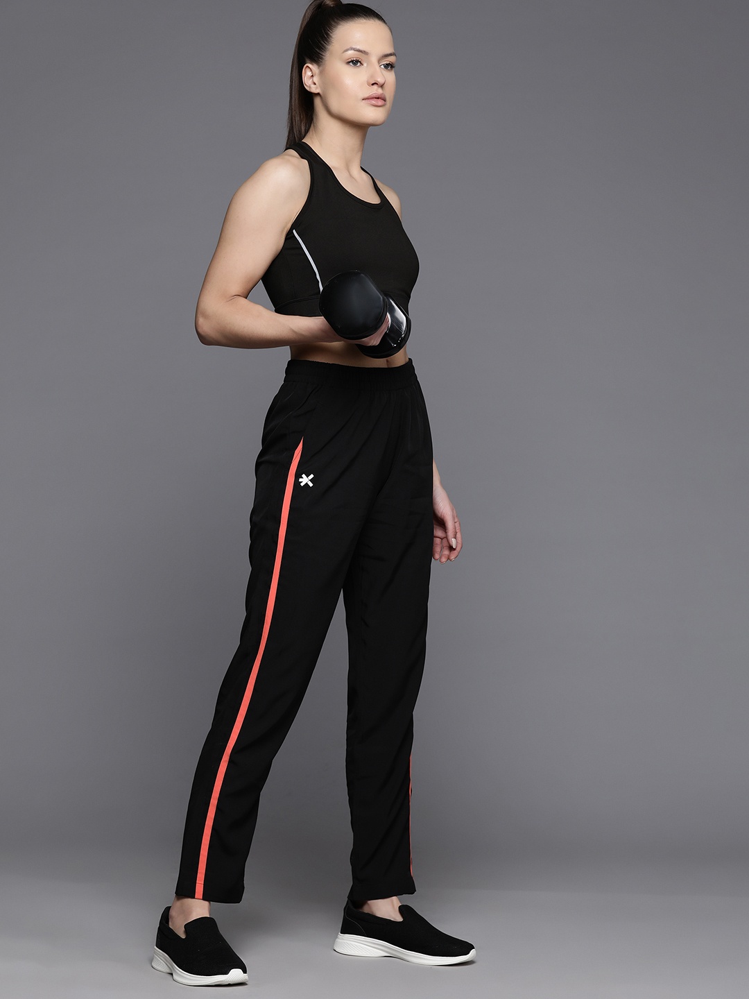 HRX by Hrithik Roshan Women Rapid-Dry Training Track Pants with Reflective Detail, Black
HRX by Hrithik Roshan Women Rapid-Dry Training Track Pants with Reflective Detail, Black