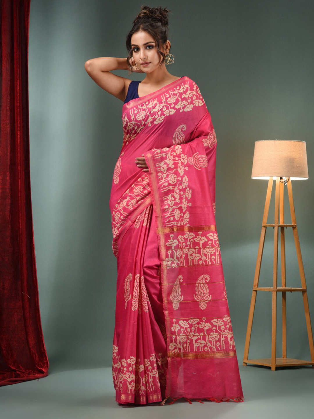 Charukriti Ethnic Motifs Printed Zari Saree, Pink
Charukriti Ethnic Motifs Printed Zari Saree, Pink