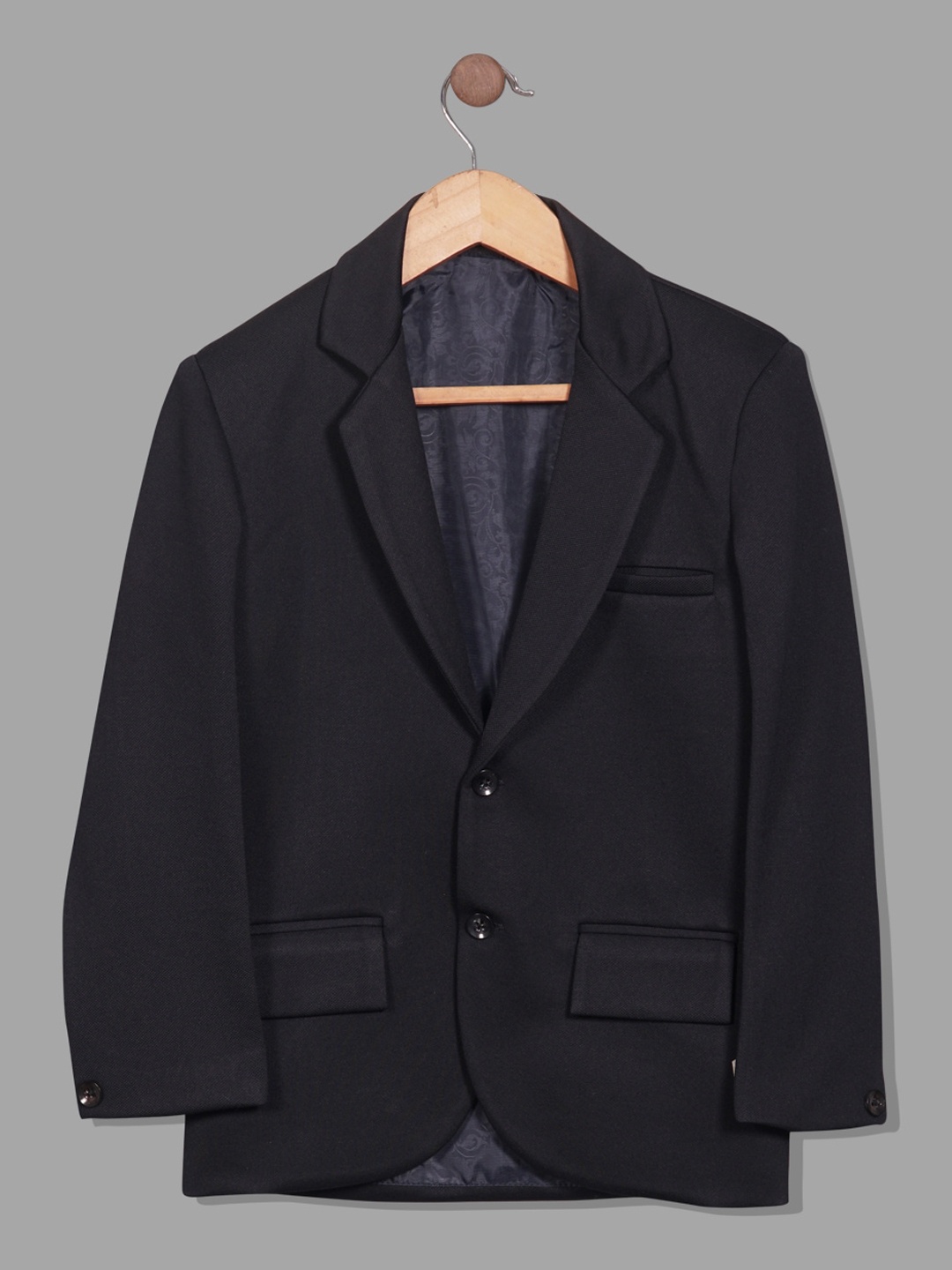 RIKIDOOS Boys Notched Lapel Collar Single Breasted Cotton Tailored-Fit Blazer, Navy blue
RIKIDOOS Boys Notched Lapel Collar Single Breasted Cotton Tailored-Fit Blazer, Navy blue