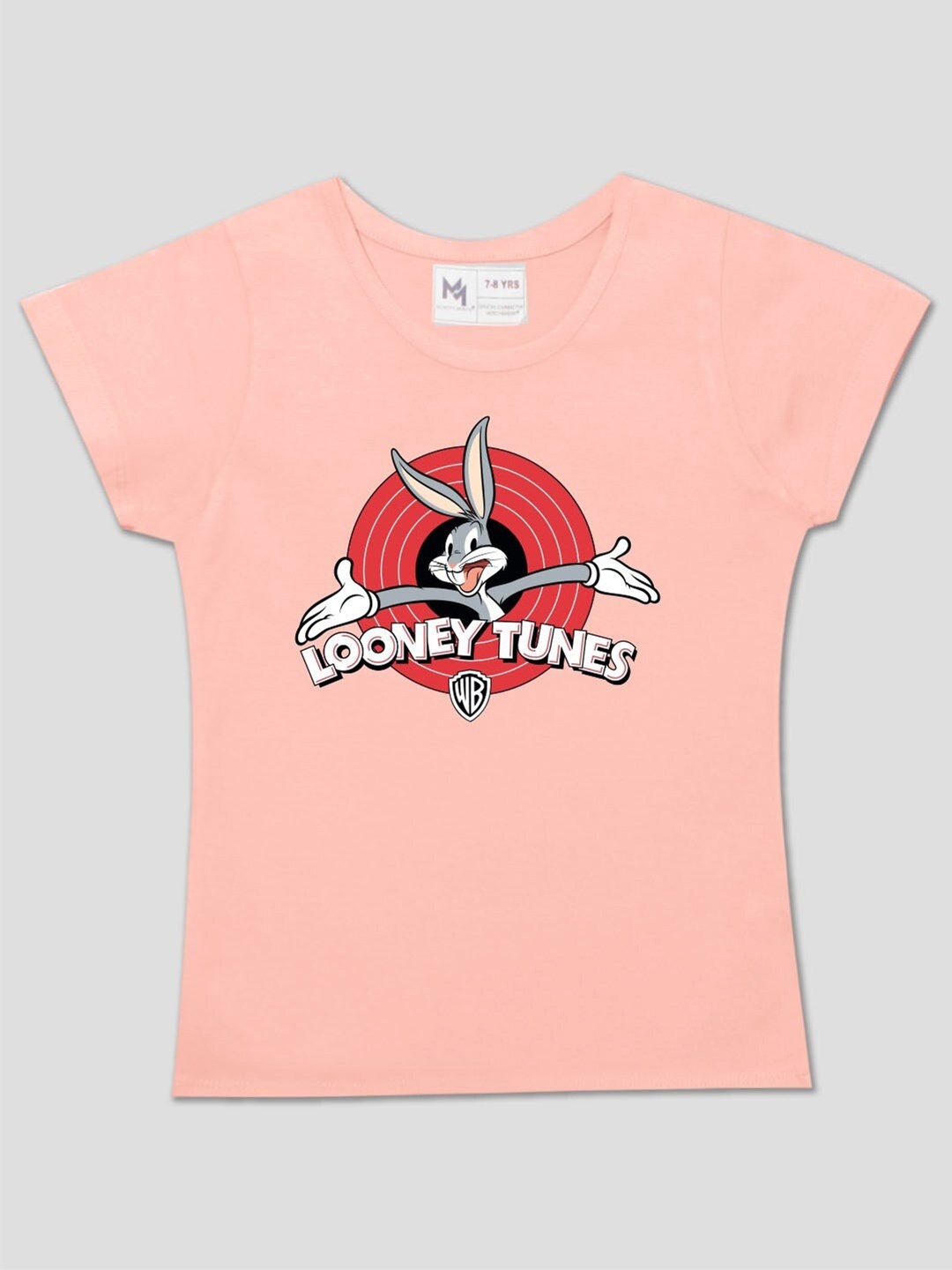 Minute Mirth Girls Humour and Comic Looney Tunes Graphic Printed Cotton T-Shirt, Peach
Minute Mirth Girls Humour and Comic Looney Tunes Graphic Printed Cotton T-Shirt, Peach