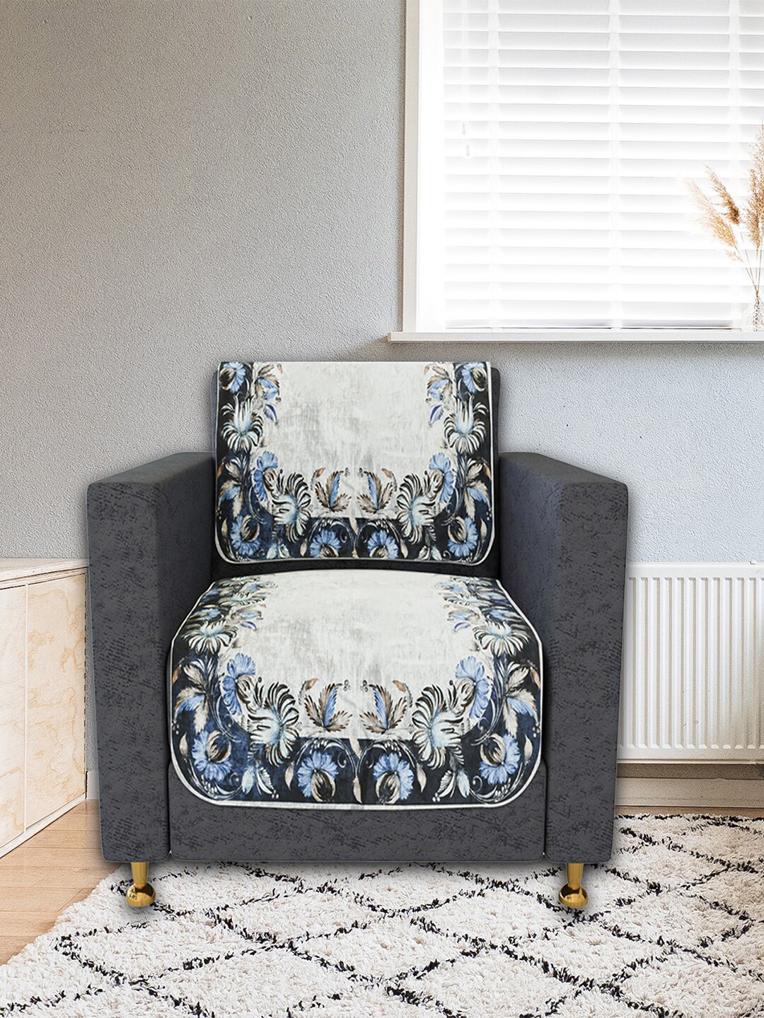 Kuber Industries 2 Pcs Grey & Blue Ethnic Motifs Velvet Single Seater Sofa Slip Cover Set
Kuber Industries 2 Pcs Grey & Blue Ethnic Motifs Velvet Single Seater Sofa Slip Cover Set