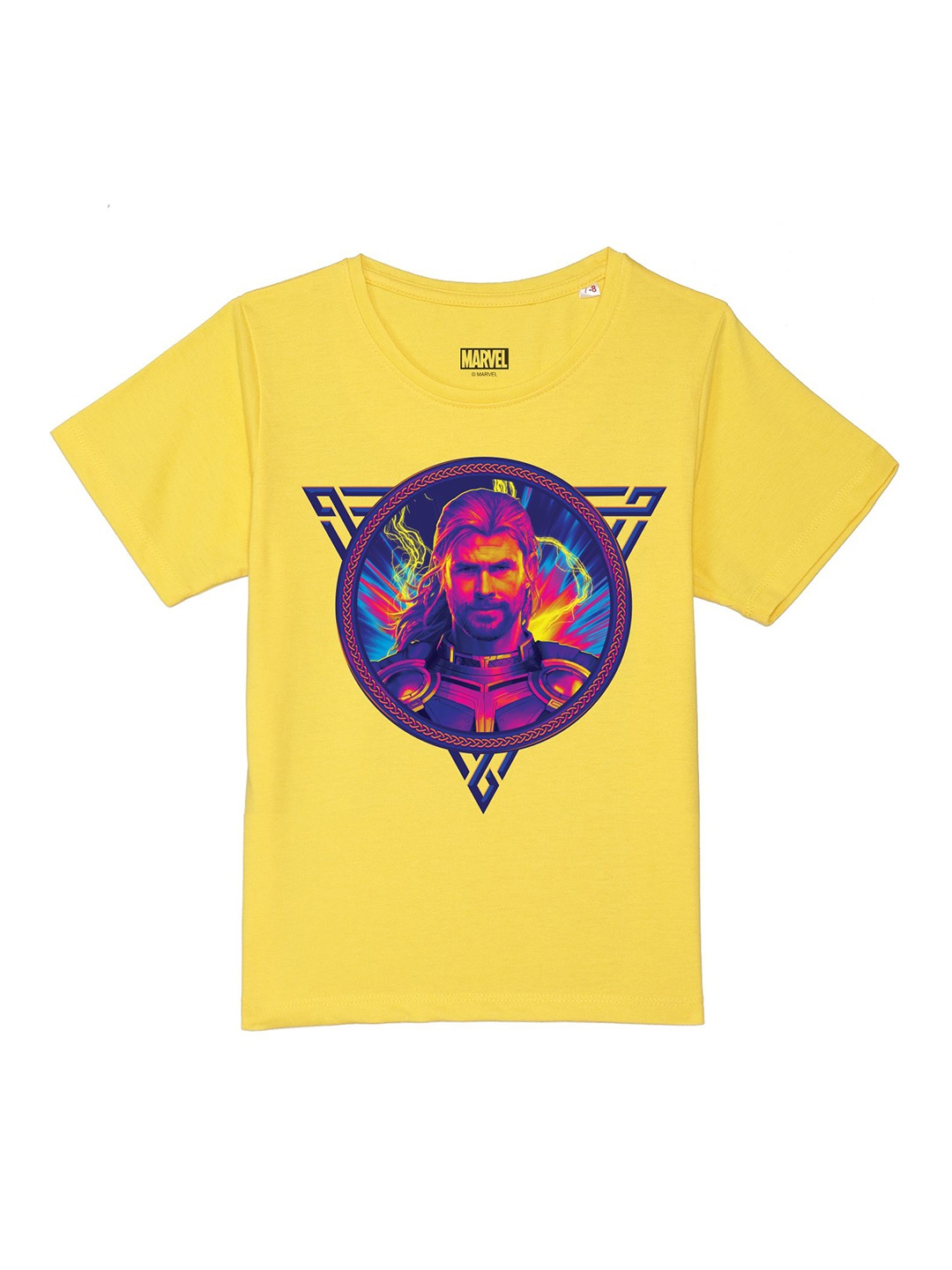 Wear Your Mind Boys Thor Printed Round Neck Short Sleeves Cotton Regular T-shirt, Yellow
Wear Your Mind Boys Thor Printed Round Neck Short Sleeves Cotton Regular T-shirt, Yellow