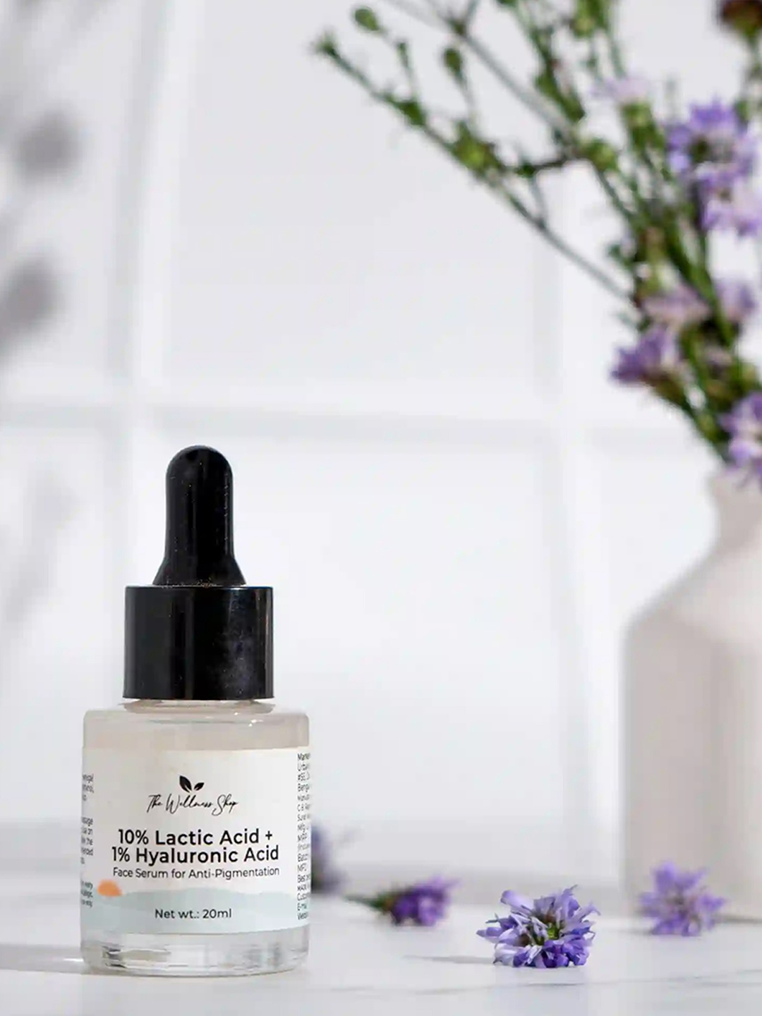 The Wellness Shop Lactic Acid Hyaluronic Acid Face Serum For Anti Pigmentation - 20ml, White
The Wellness Shop Lactic Acid Hyaluronic Acid Face Serum For Anti Pigmentation - 20ml, White
