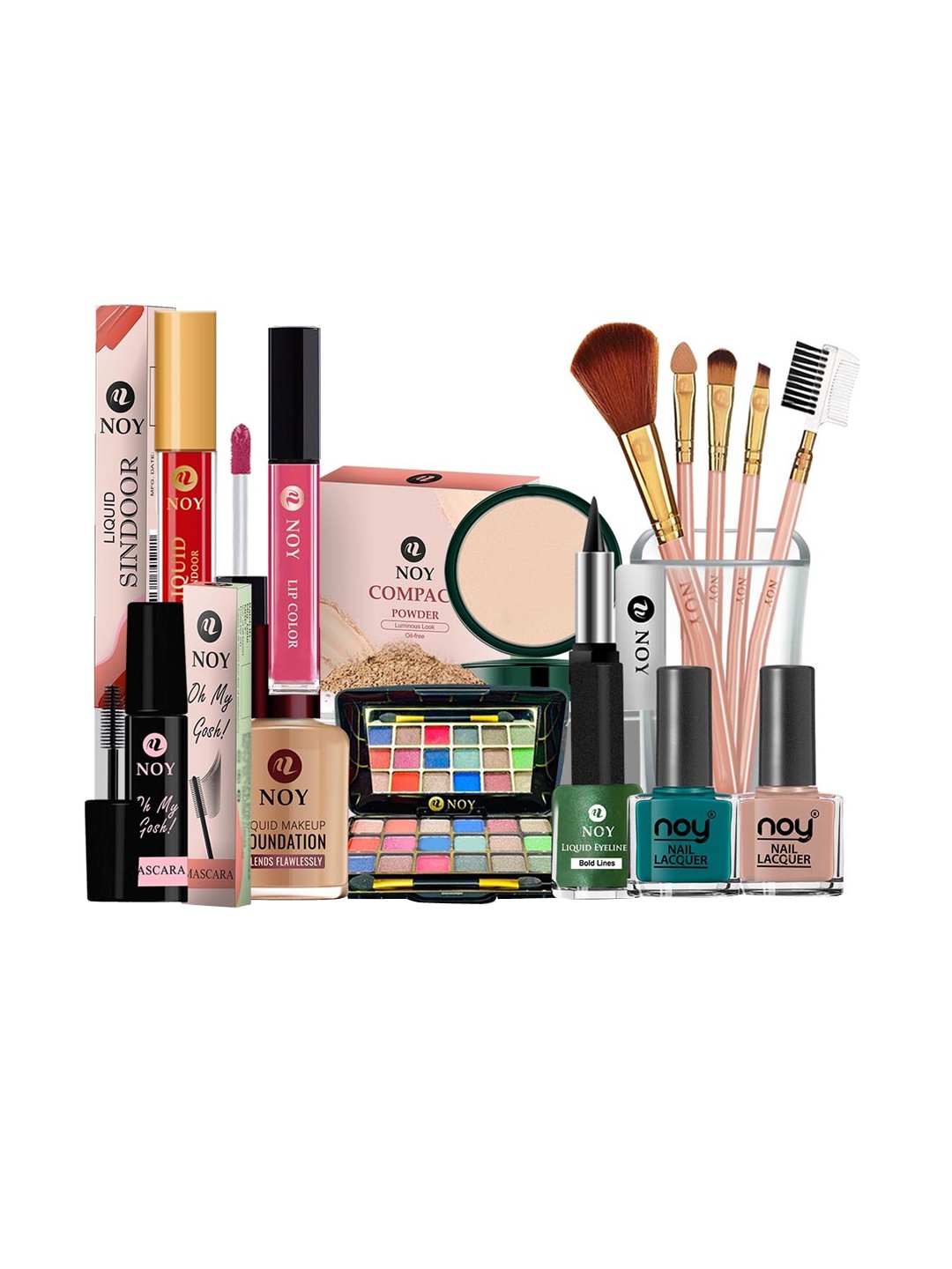 NOY Iconic 15Pcs Makeup Combo-Legendary Duo For Iconic Beauty Moments- Combo No 1387, Peach
NOY Iconic 15Pcs Makeup Combo-Legendary Duo For Iconic Beauty Moments- Combo No 1387, Peach