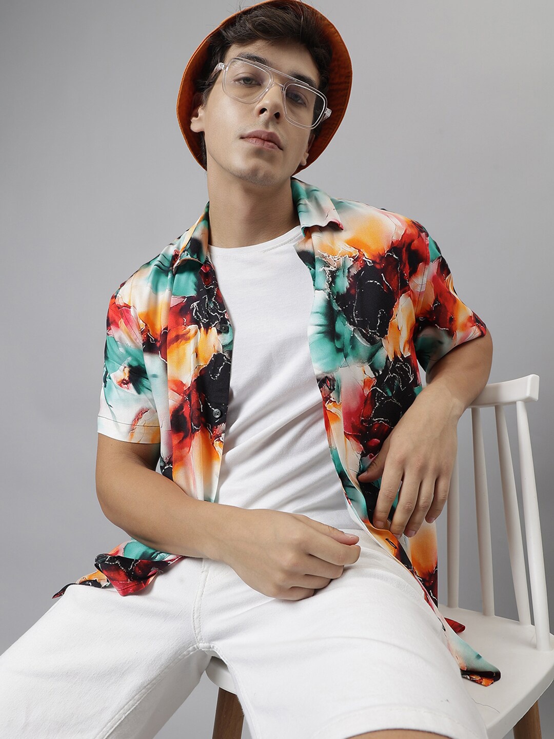 Hancock Men Abstract Printed Pure Cotton Cuban Collar Relaxed Fit Resort Shirt, Green
Hancock Men Abstract Printed Pure Cotton Cuban Collar Relaxed Fit Resort Shirt, Green