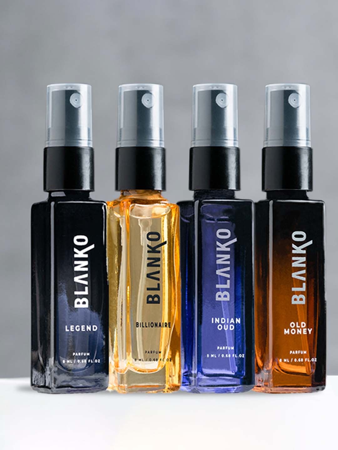 BLANKO Men Set of 4 TLT Parfum - Billionaire-Old Money-Legend-Indian Oud - 8ml Each, Yellow
BLANKO Men Set of 4 TLT Parfum - Billionaire-Old Money-Legend-Indian Oud - 8ml Each, Yellow